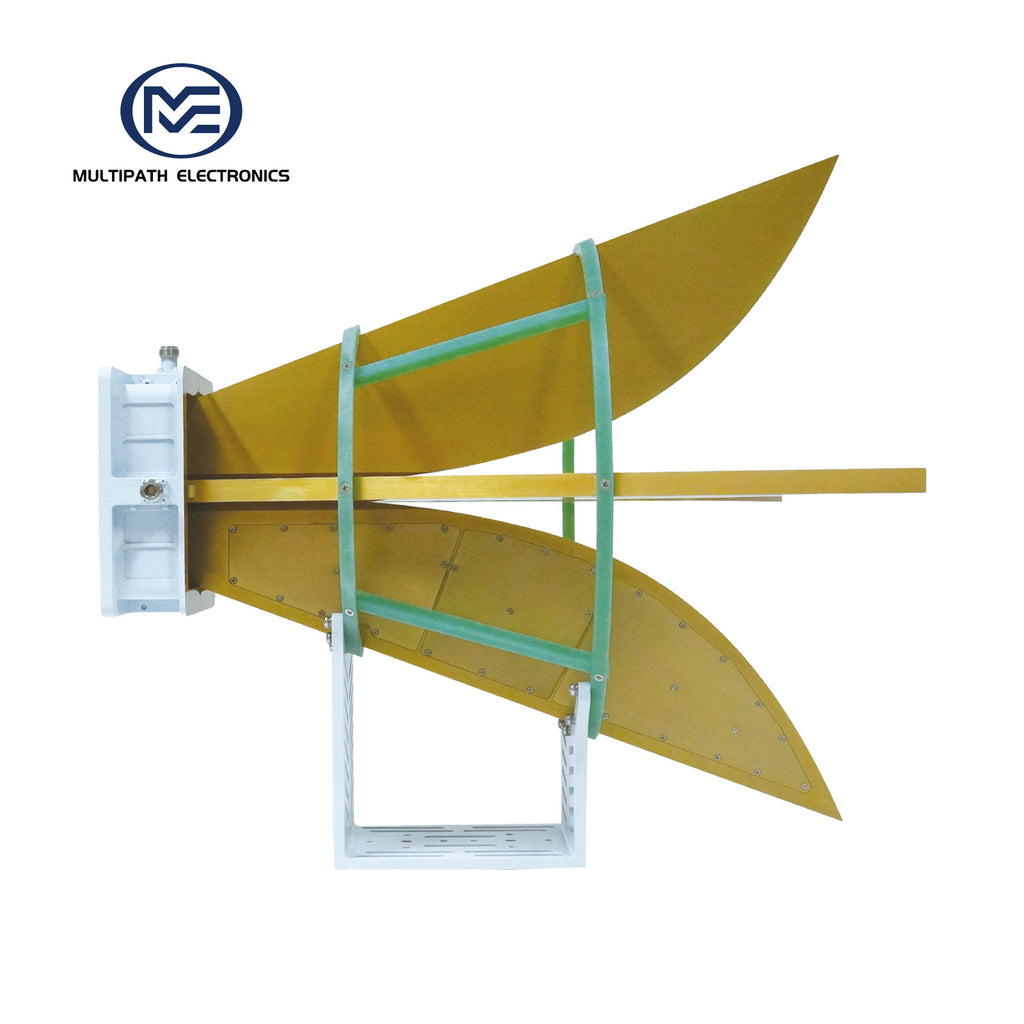 Broadband Horn Antenna, Dual Polarized, 0.35 GHz to 2 GHz, 10 dBi, N Female