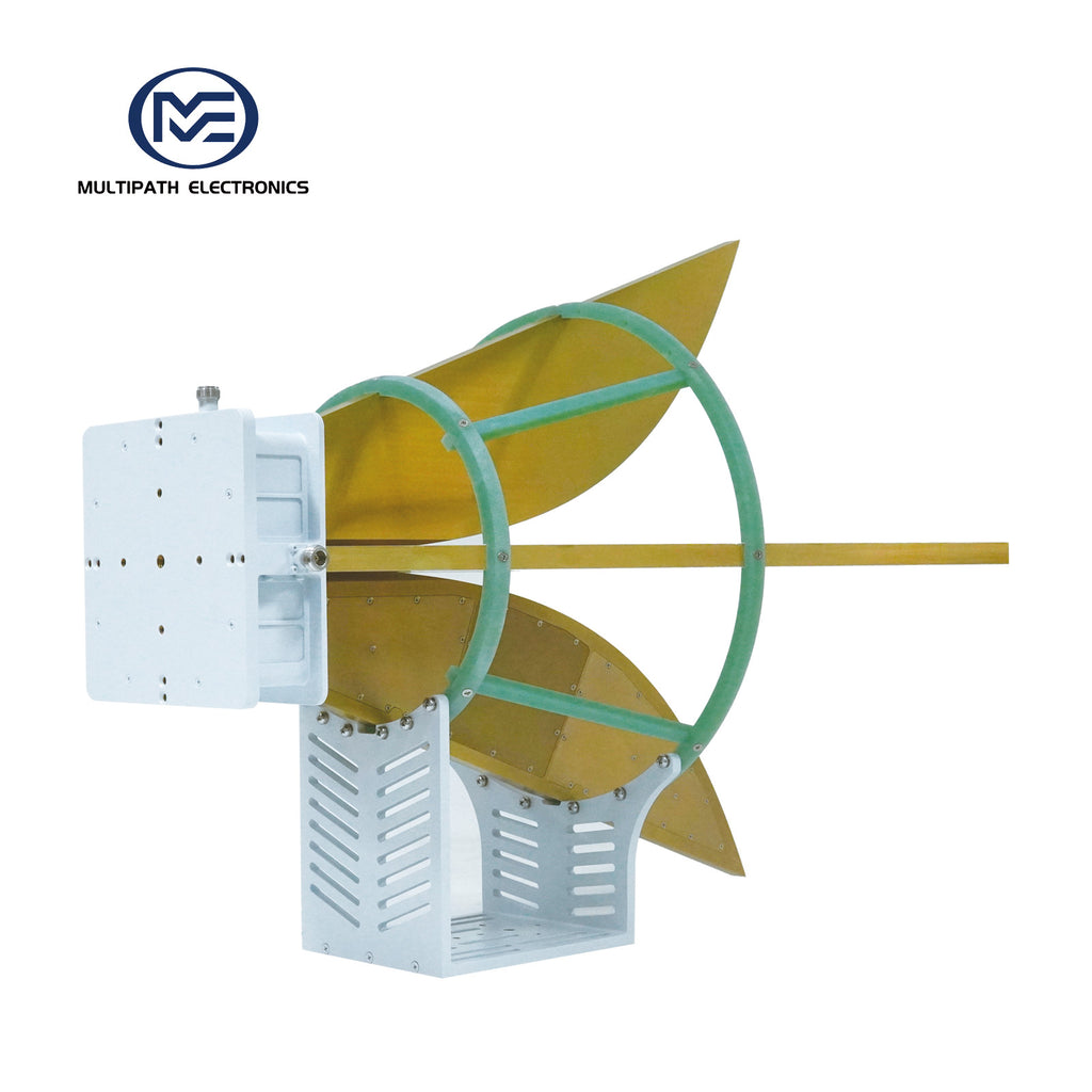 Broadband Horn Antenna, Dual Polarized, 0.35 GHz to 2 GHz, 10 dBi, N Female
