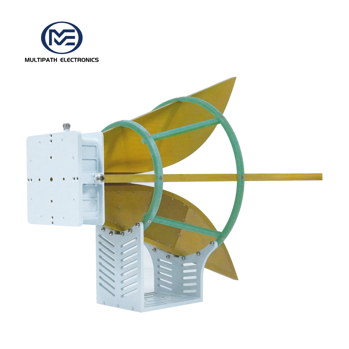 Broadband Horn Antenna, Dual Polarized, 0.35 GHz to 2 GHz, 10 dBi, N Female