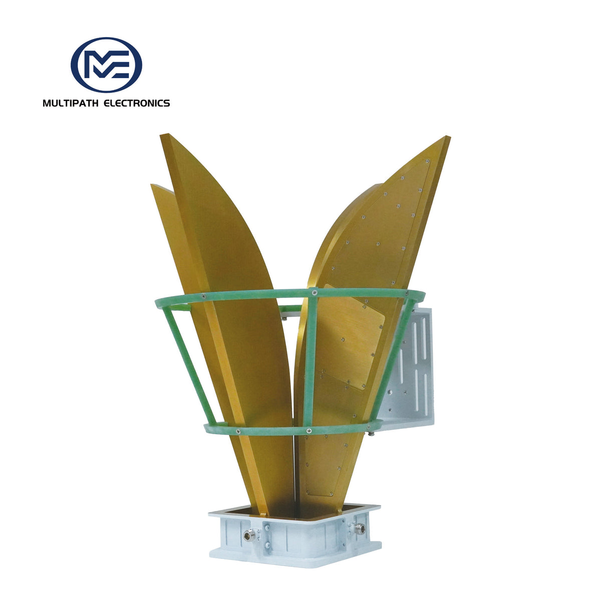 Broadband Horn Antenna, Dual Polarized, 0.35 GHz to 2 GHz, 10 dBi, N Female
