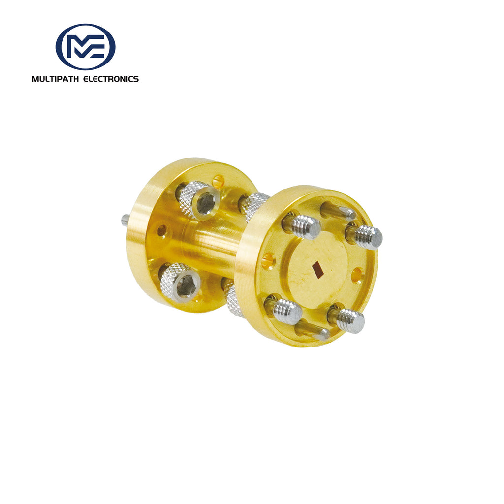 WR8-Hohlleiter-Geradstück, 92.2-140.0 GHz, UG-387/U-M, Goldbeschichtung