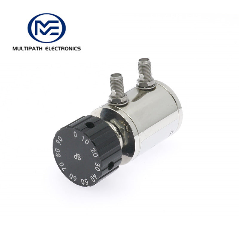 SMA Dial Step Attenuator, AS6S5-90-10 DC-6 GHz, 5W, 0-90dB, Bidirectional, Round