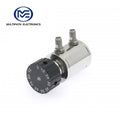 SMA Dial Step Attenuator, AS6S5-90-10 DC-6 GHz, 5W, 0-90dB, Bidirectional, Round
