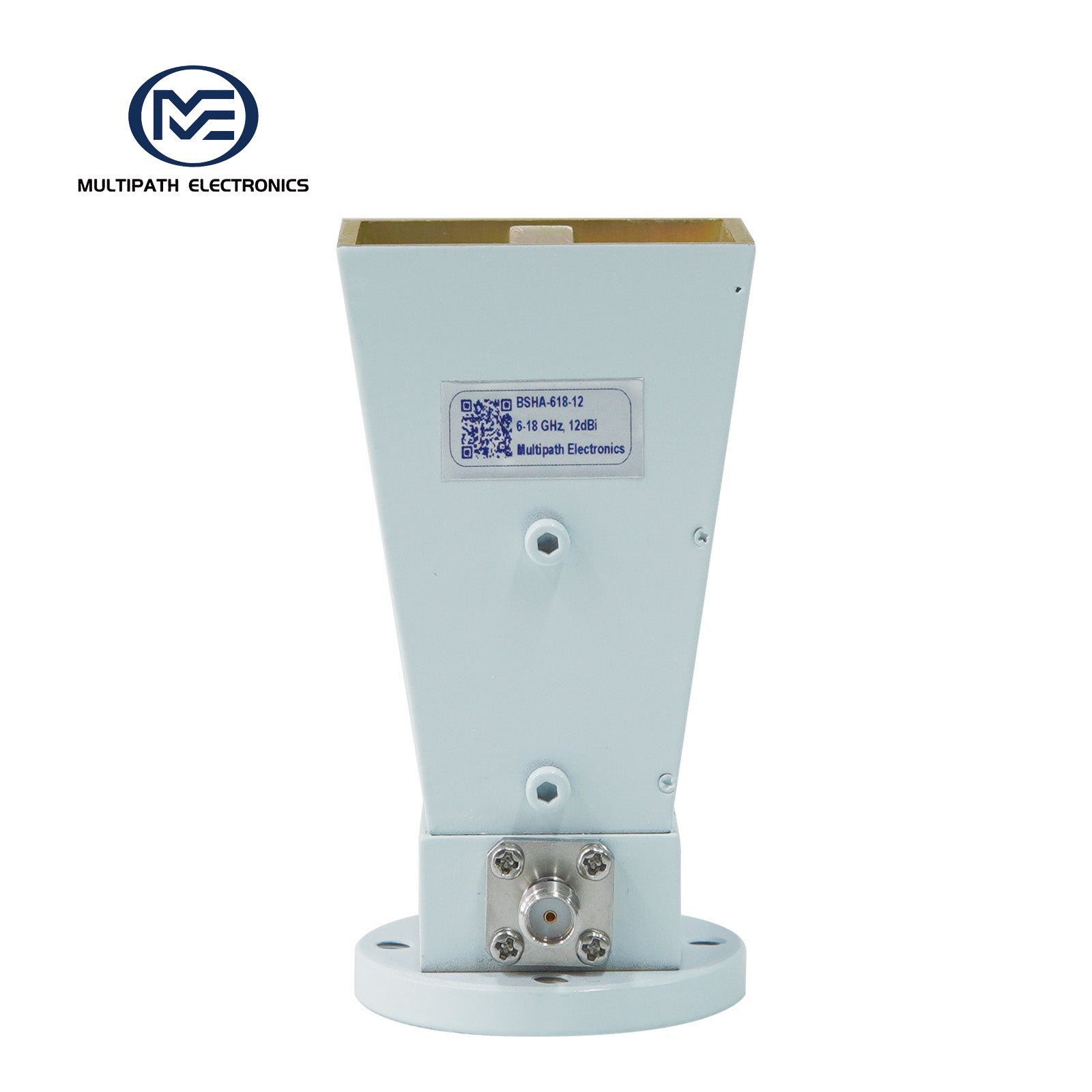 Broadband Horn Antenna, Single Polarized, 6 GHz to 18 GHz, 12 dBi,  SMA Female