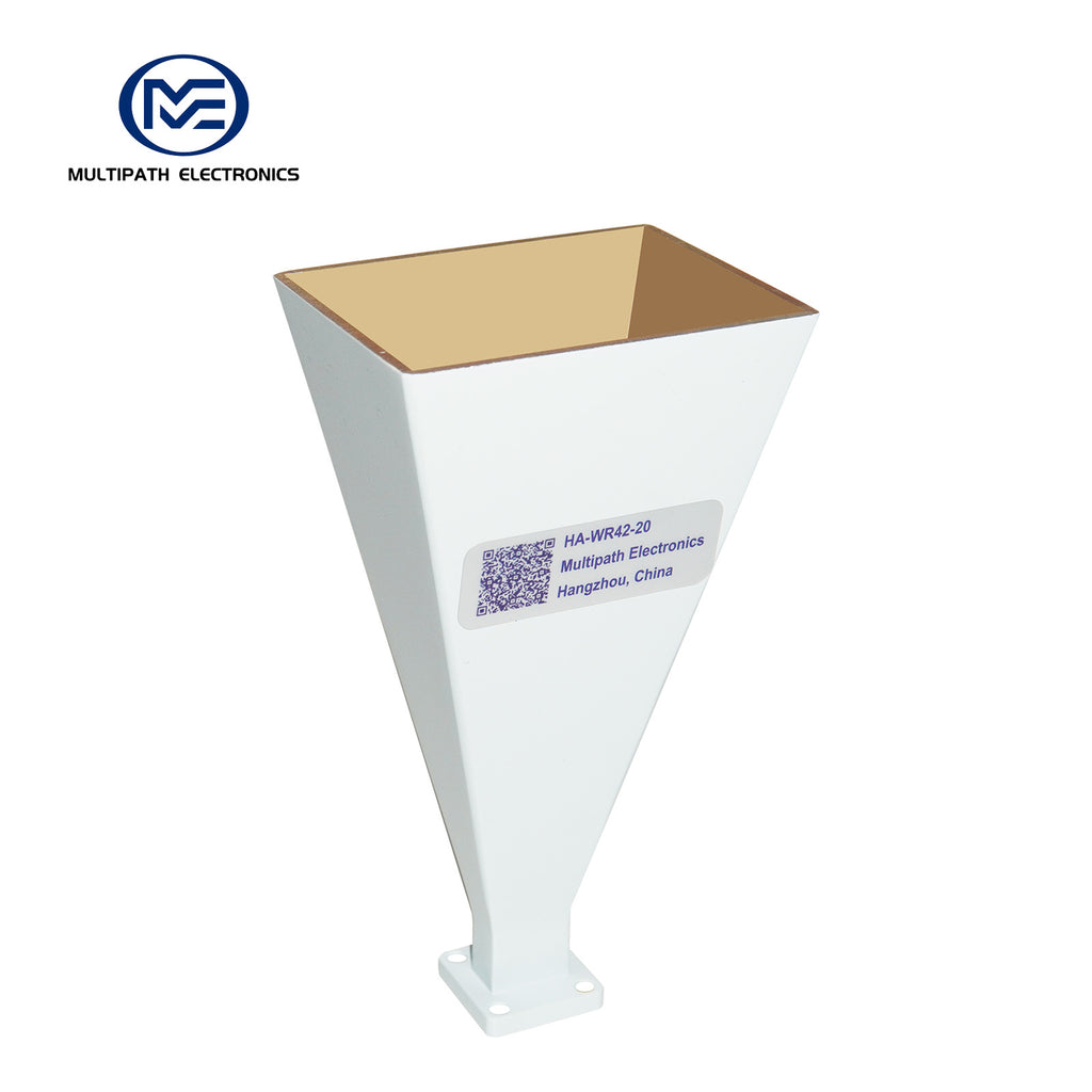 WR42 Standard Gain Horn Antenna, 17.6-26.7 GHz, 10–20 dBi Nominal Gain, 2.4-F