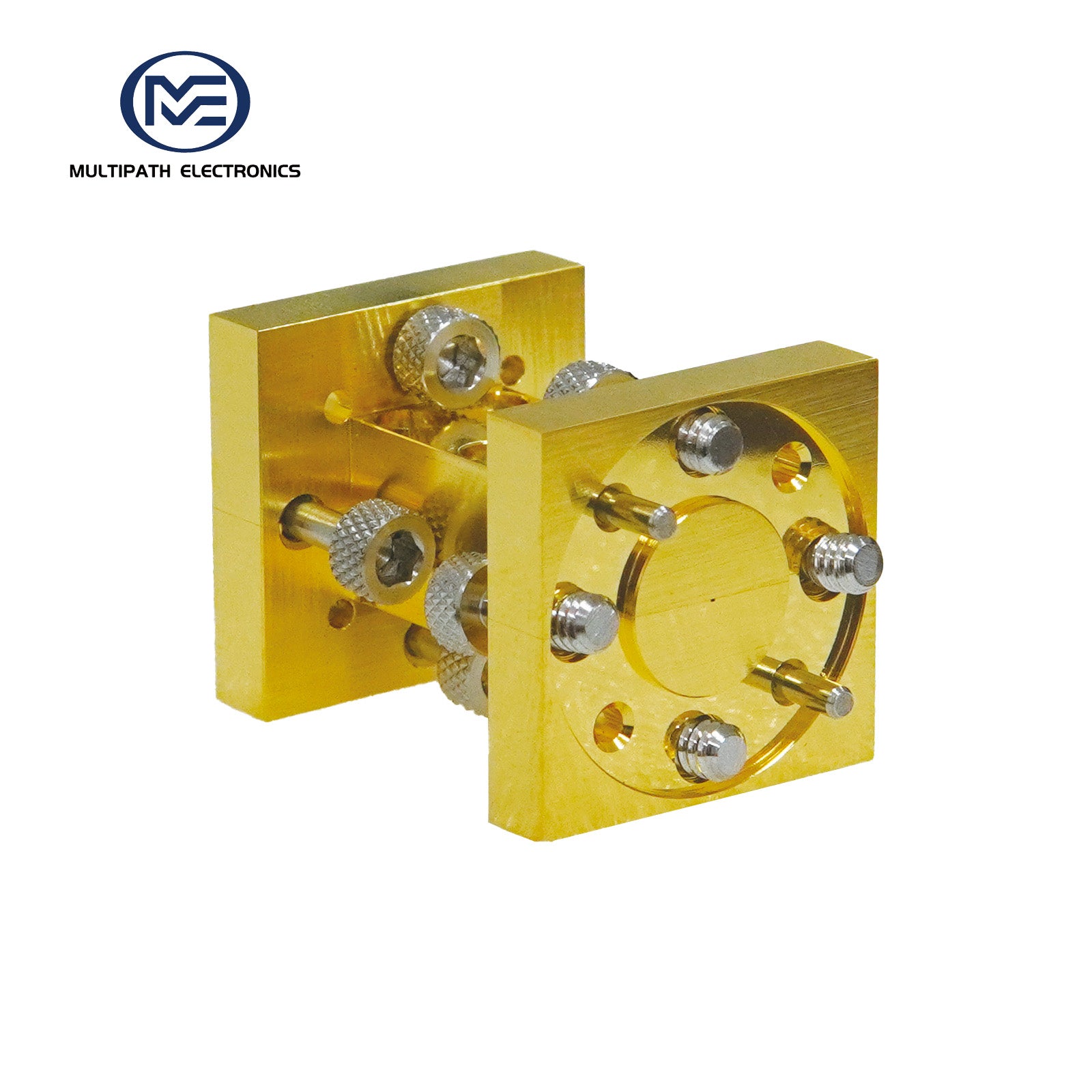 WR1 Wellenleiter-Geradstück, 750-1100 GHz, FUGP, Goldbeschichtung