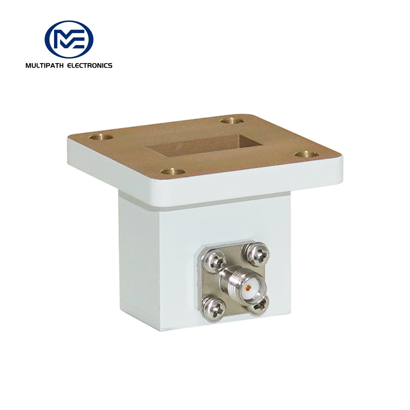 WR75, SMA Female, Orthogonal Waveguide to Coax Adapter, 9.84–15.0 GHz
