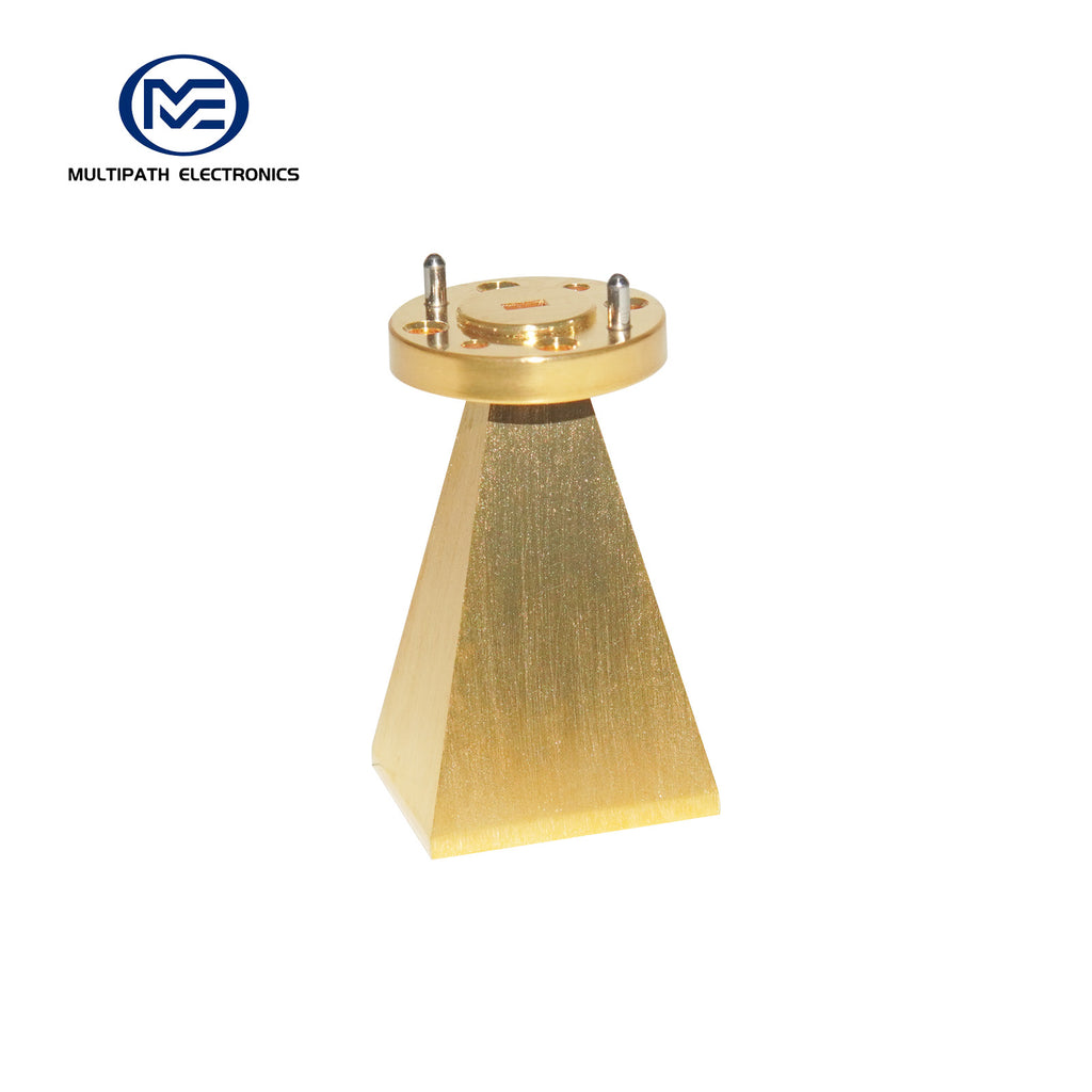 Antenne cornet à gain standard WR12, 60,5-91,9 GHz, gain nominal de 10-20 dBi, 1.0-F