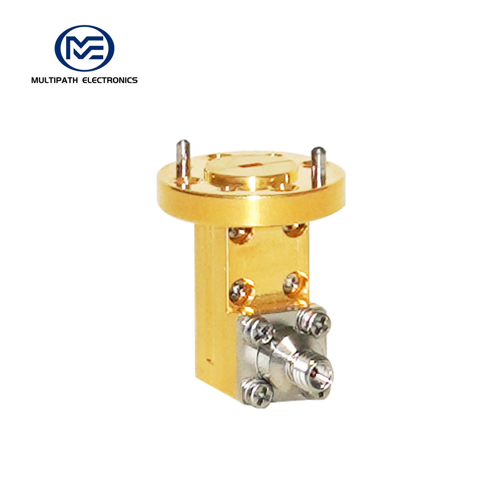 WR10, 1.0 Female, rechtwinkliger Hohlleiter-Koaxialadapter, 73,8-112,0 GHz