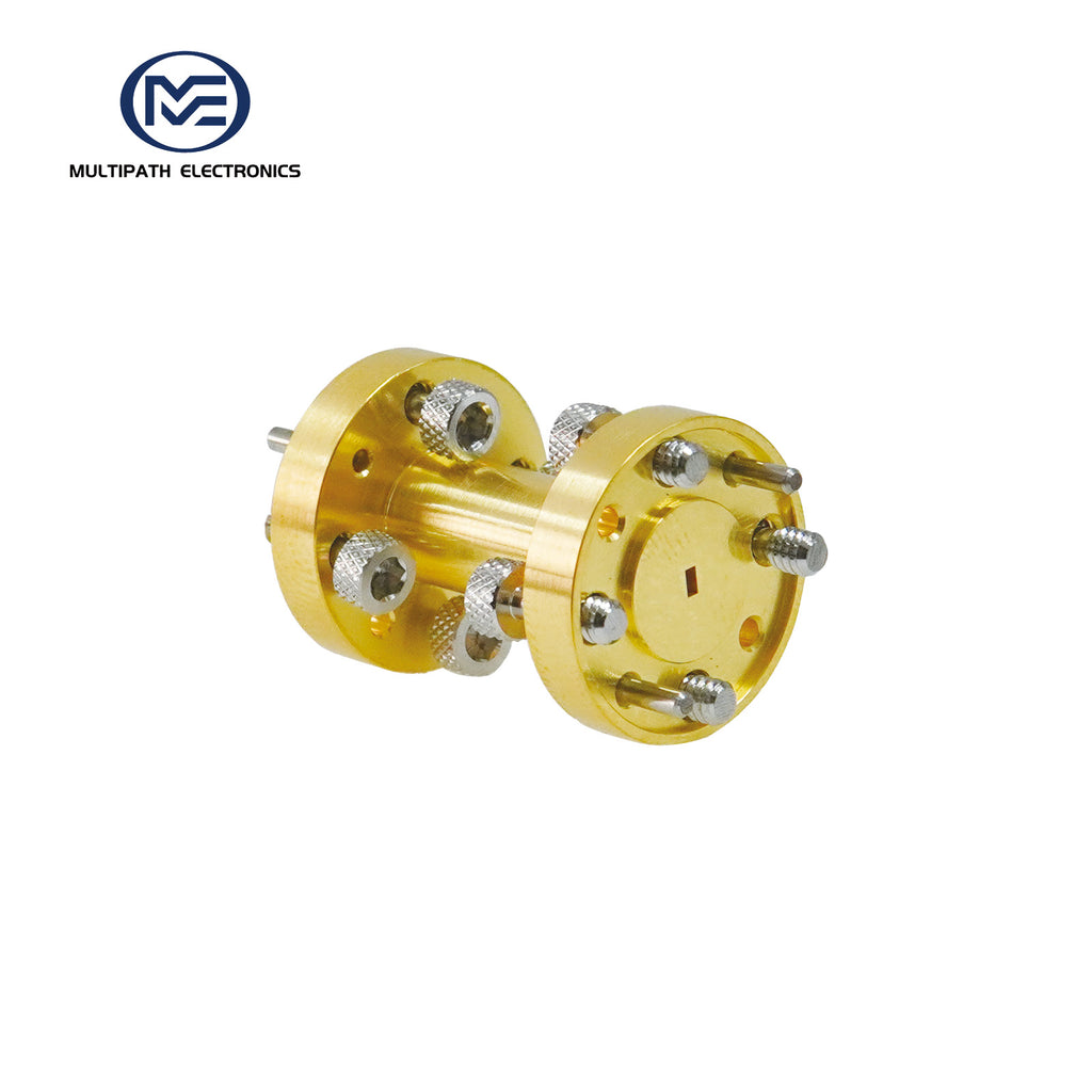 WR7 Waveguide Straight Section, 113-173 GHz, UG-387/U-M, Gold plating
