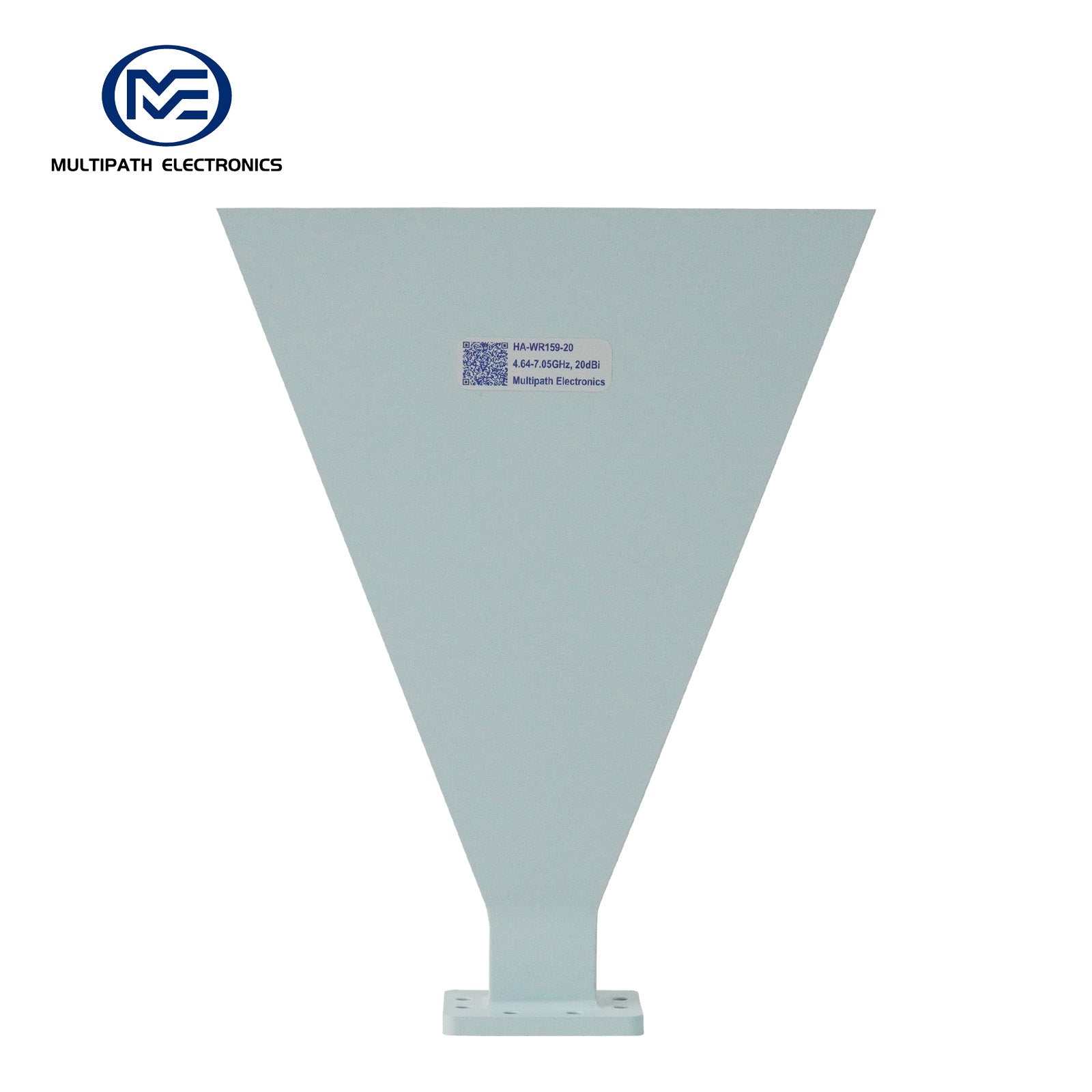 WR159 Standard Gain Horn Antenna, 4.64-7.05 GHz, 10–20 dBi Nominal Gain, SMA-F