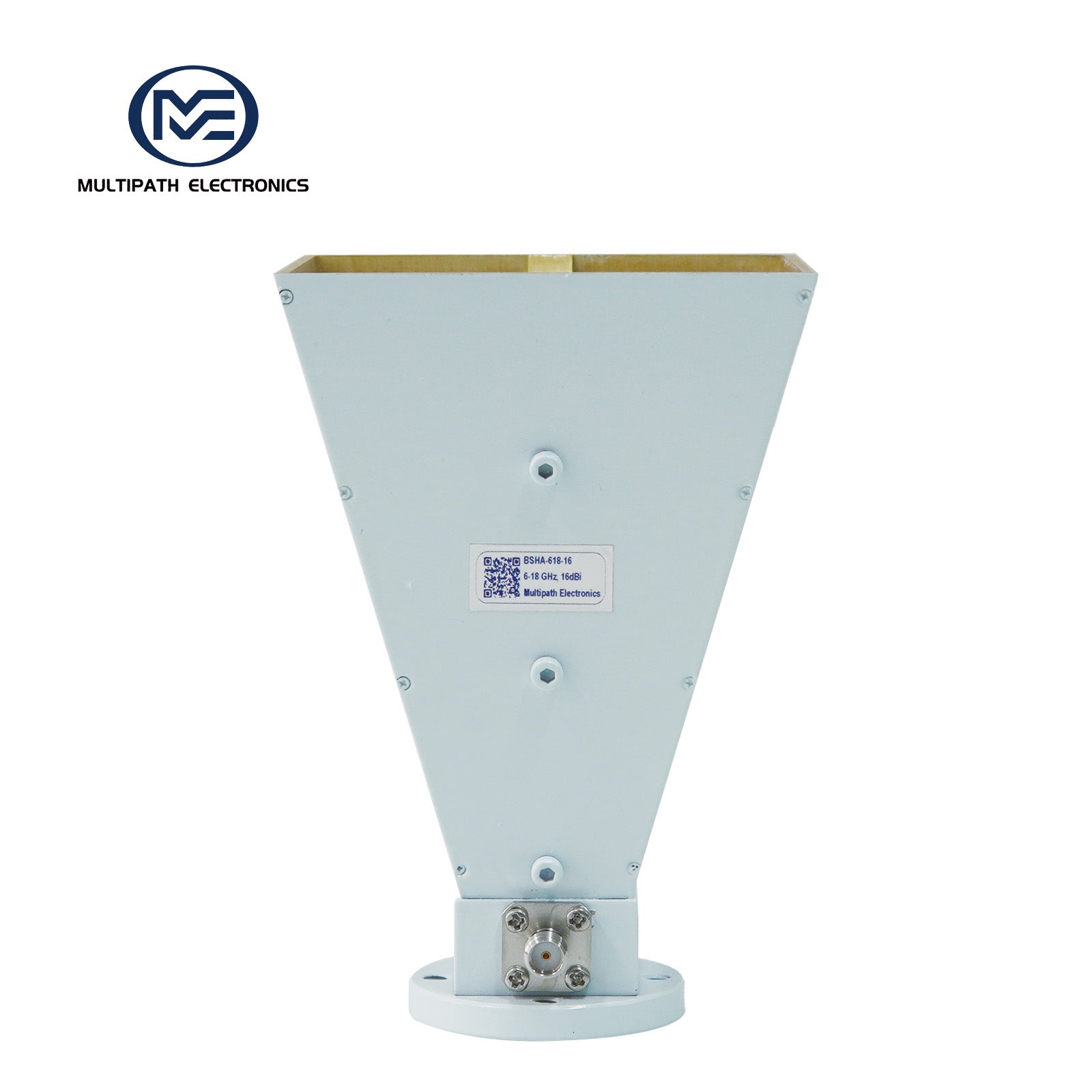 Broadband Horn Antenna, Single Polarized, 6 GHz to 18 GHz, 16 dBi,  SMA Female