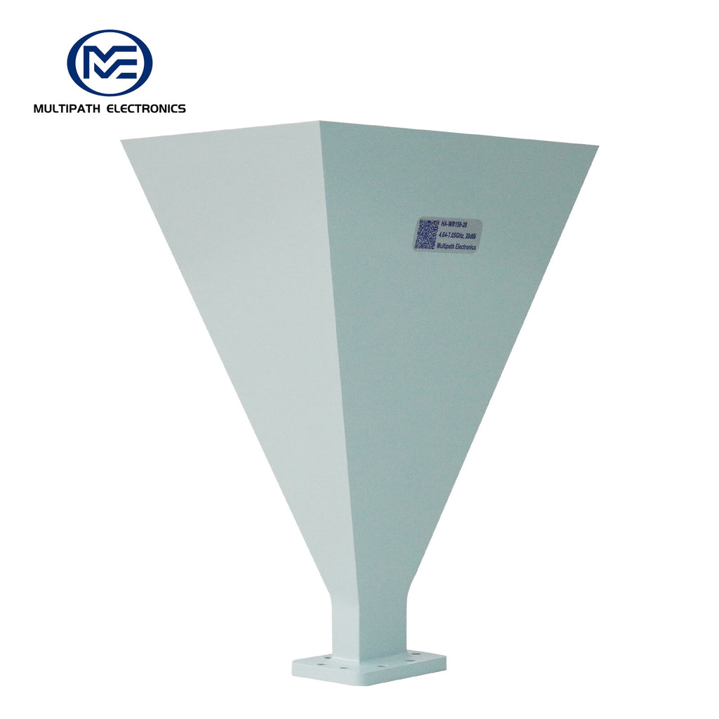 WR159 Standard Gain Horn Antenna, 4.64-7.05 GHz, 10–20 dBi Nominal Gain, SMA-F