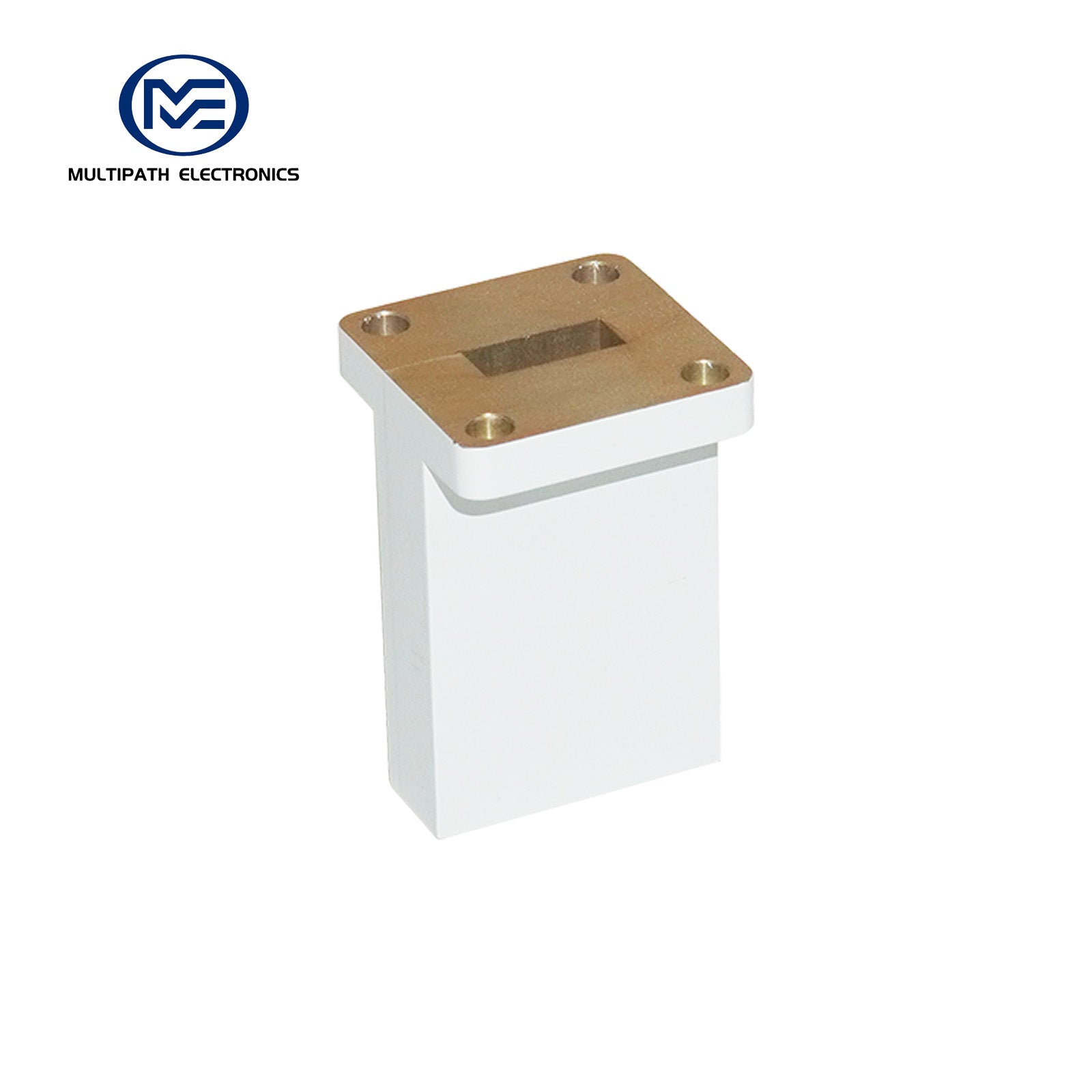 WR42, 2.4 Female, Orthogonal Waveguide to Coax Adapter, 17.6–26.7 GHz