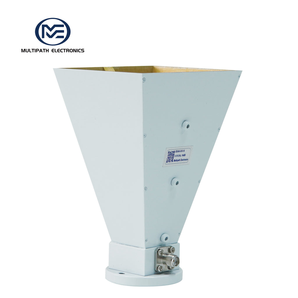 Broadband Horn Antenna, Single Polarized, 6 GHz to 18 GHz, 16 dBi,  SMA Female