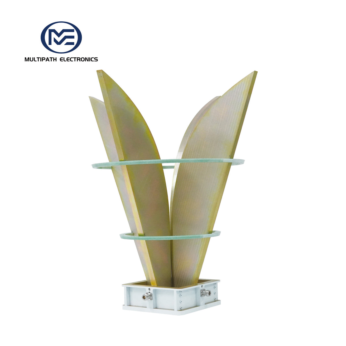 Broadband Horn Antenna, Dual Polarized, 0.35 GHz to 2 GHz, 10 dBi, N Female