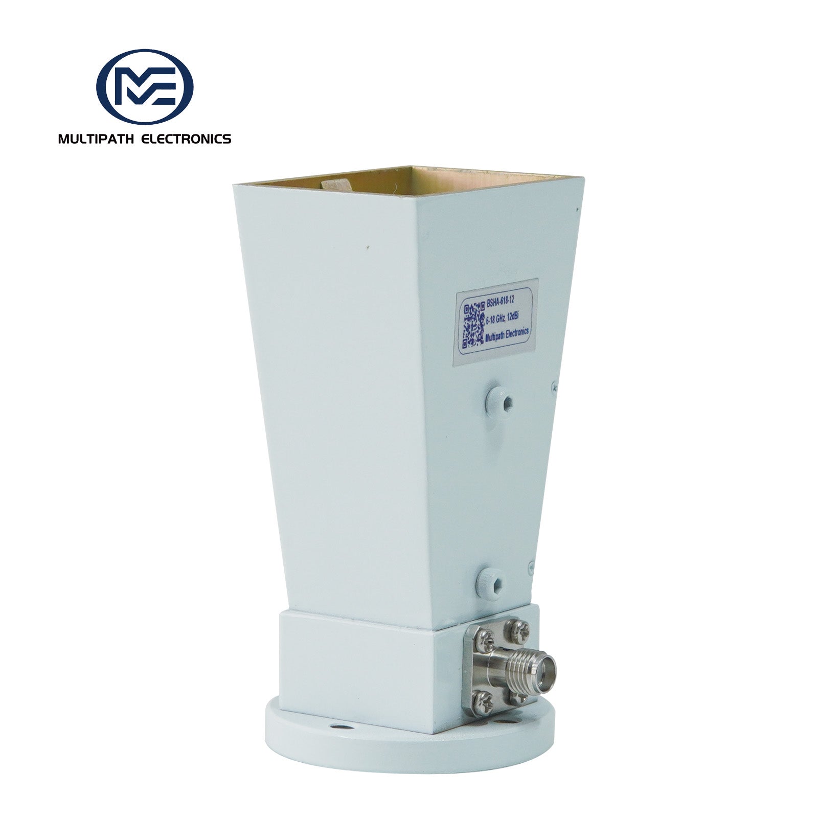 Broadband Horn Antenna, Single Polarized, 6 GHz to 18 GHz, 12 dBi,  SMA Female