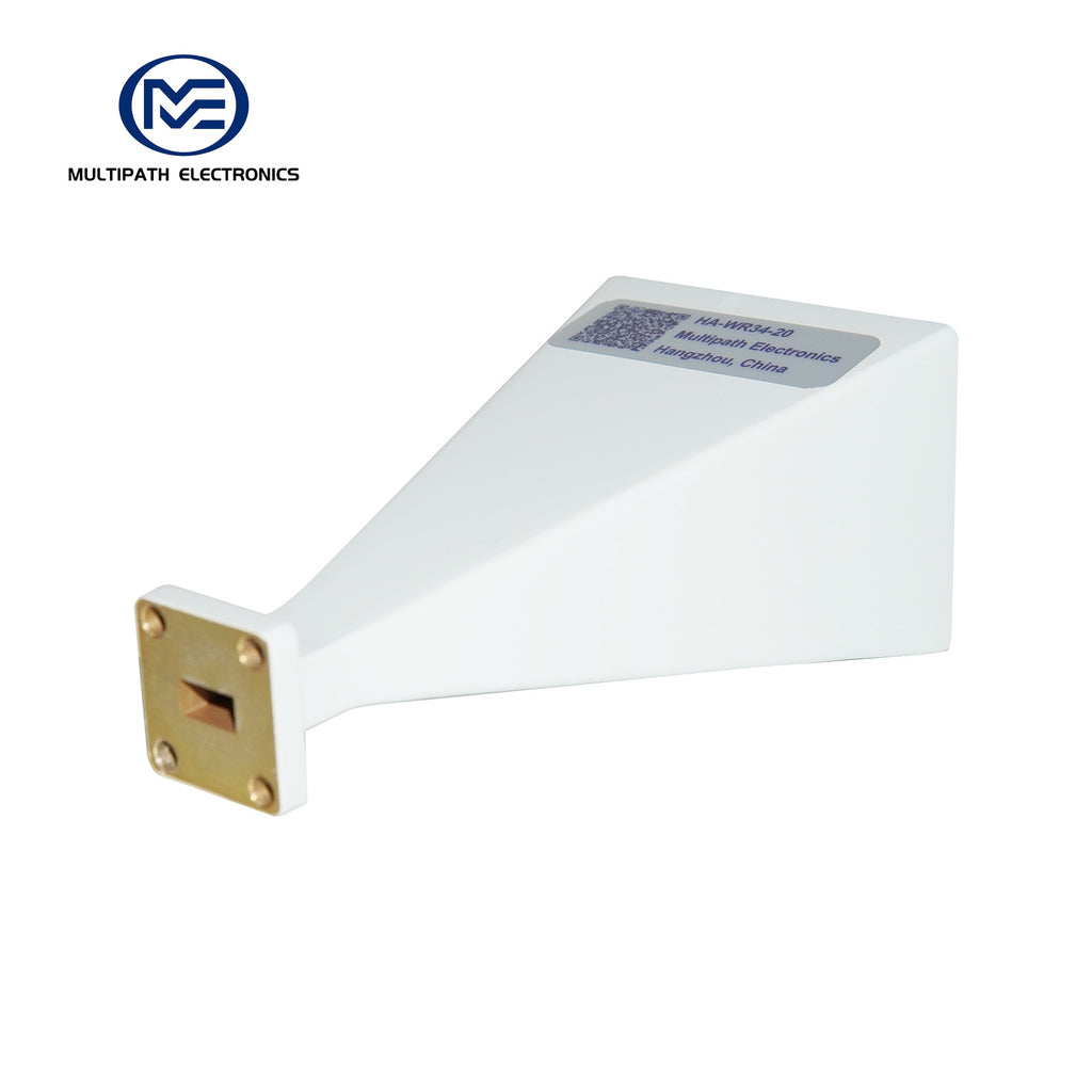 WR34 Standard Gain Horn Antenna, 21.7-33.0 GHz, 10–20 dBi Nominal Gain, 2.4-F