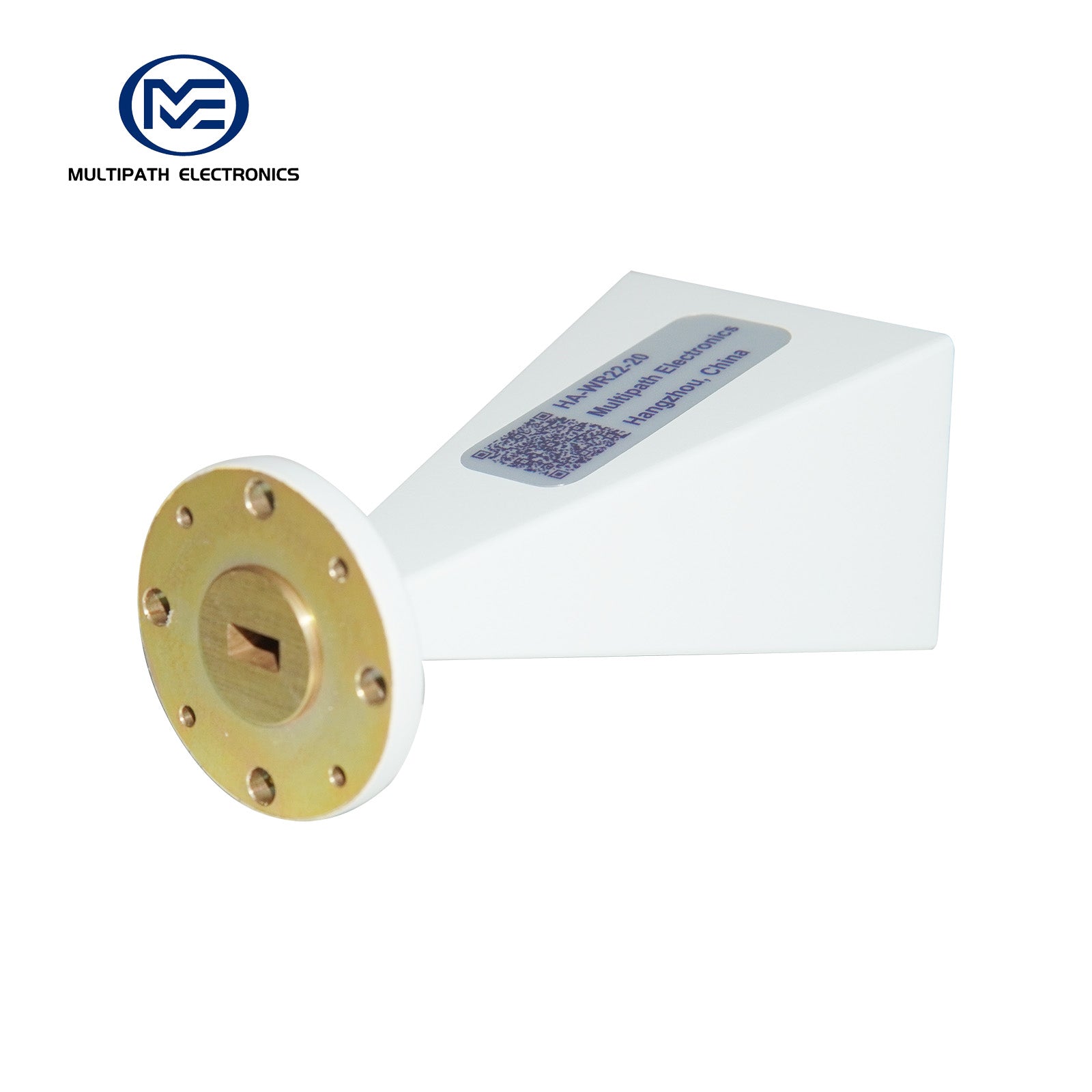 WR22 Standard Gain Horn Antenna, 32.9-50.1 GHz, 10–20 dBi Nominal Gain, 2.4-F