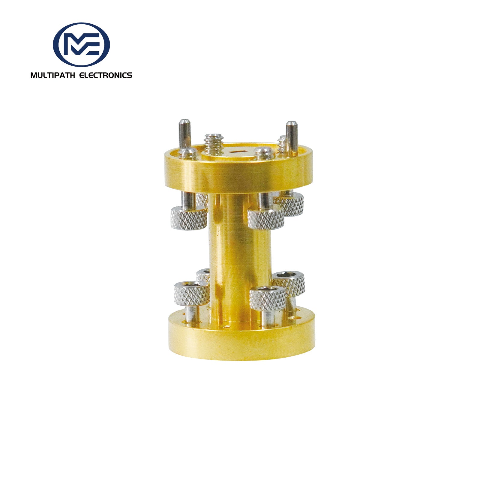 WR10 Hohlleiter-Geradstück, 73,8-112,0 GHz, UG-387/U-M, vergoldet