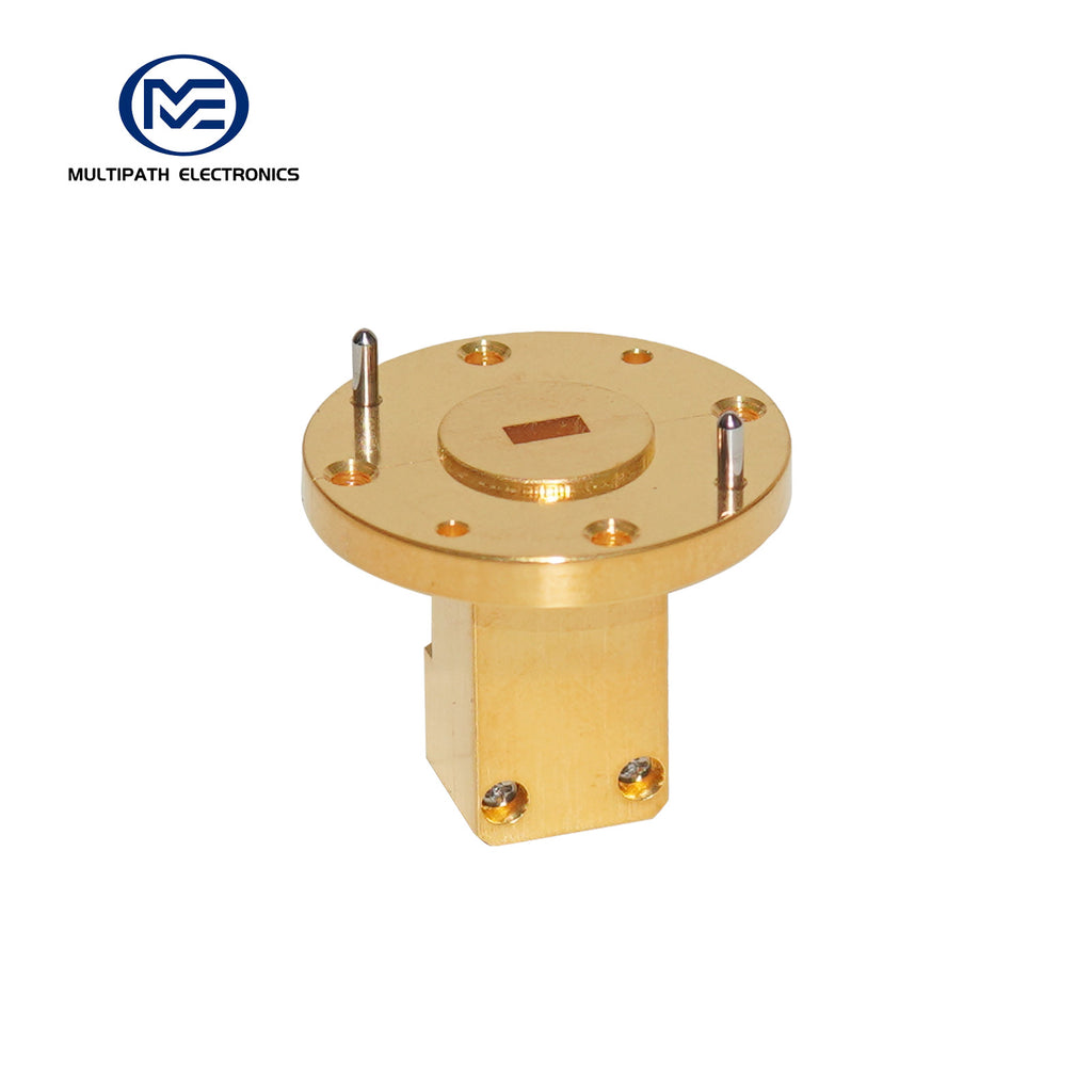 WR19, 1,85 mm-Buchse, orthogonaler Wellenleiter-Koaxial-Adapter, 39,2-59,6 GHz