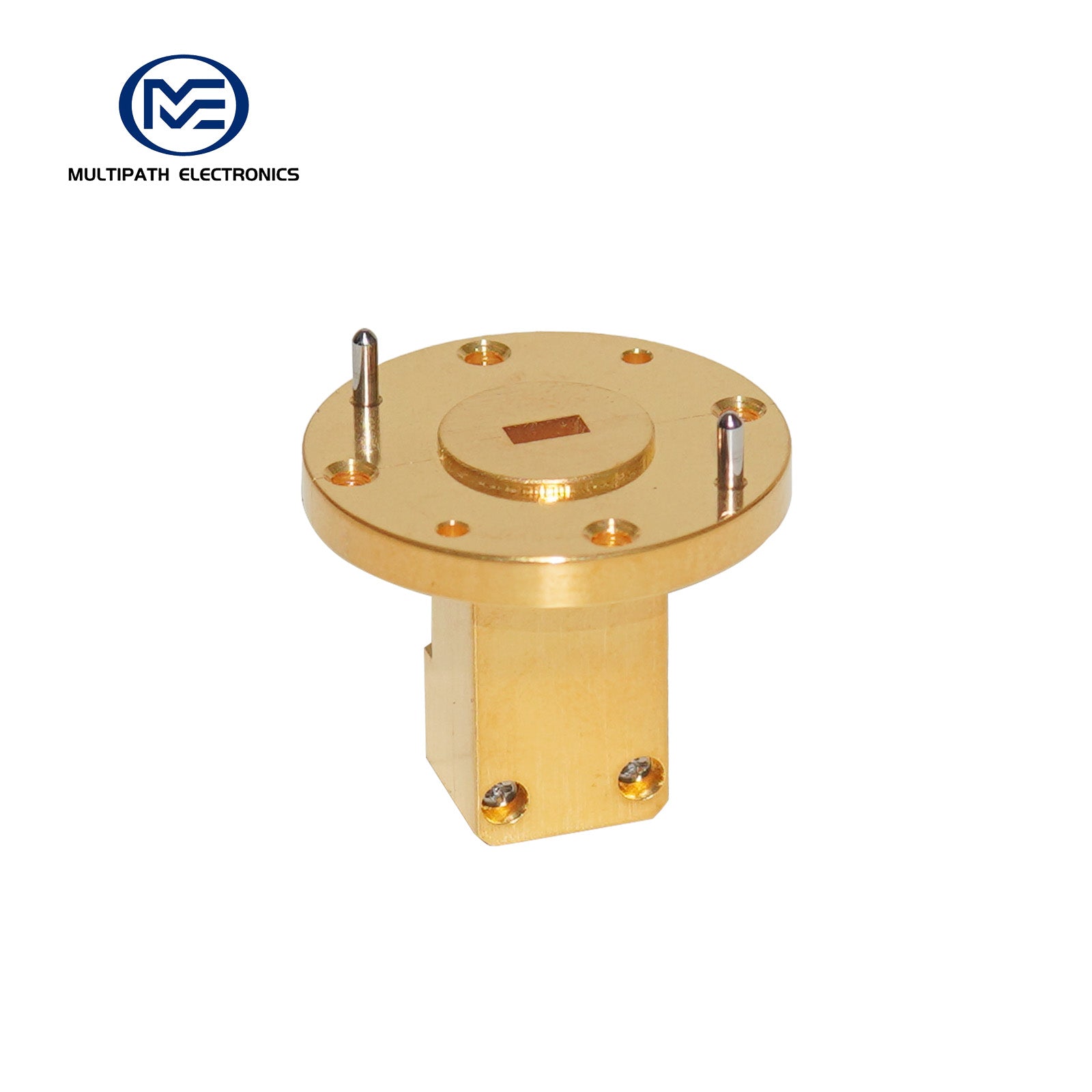 WR19, 1.85 Female, Orthogonal Waveguide to Coax Adapter, 39.2-59.6 GHz