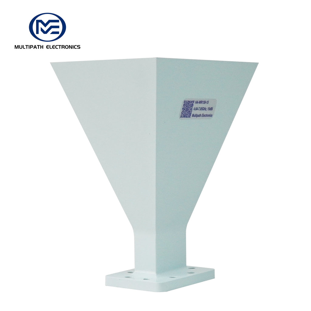 WR159 Standard Gain Horn Antenna, 4.64-7.05 GHz, 10–20 dBi Nominal Gain, SMA-F
