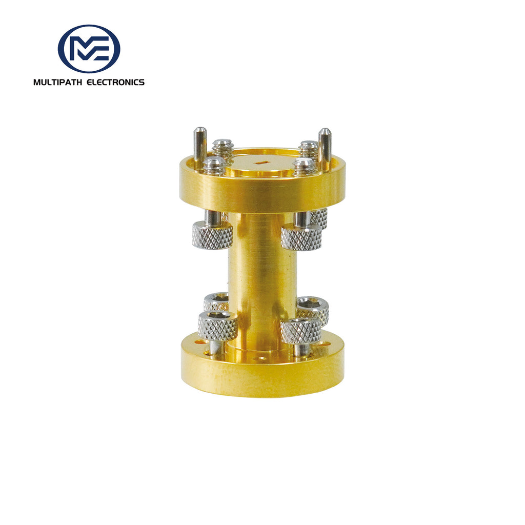 WR8-Hohlleiter-Geradstück, 92.2-140.0 GHz, UG-387/U-M, Goldbeschichtung