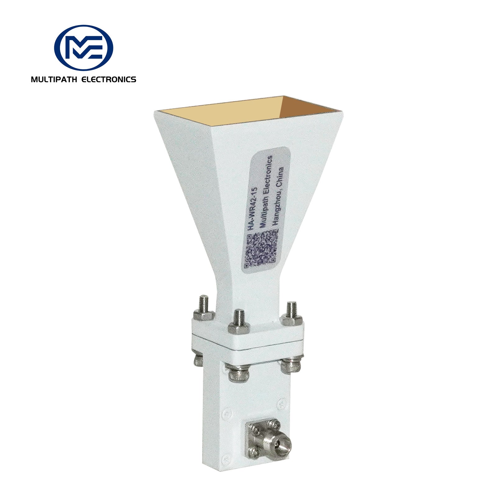 WR42 Standardgewinn-Hornantenne mit Hohlleiter-Koaxial-Adapter, 17,6-26,7 GHz, 10-20 dBi Nominalverstärkung, 2.4-F