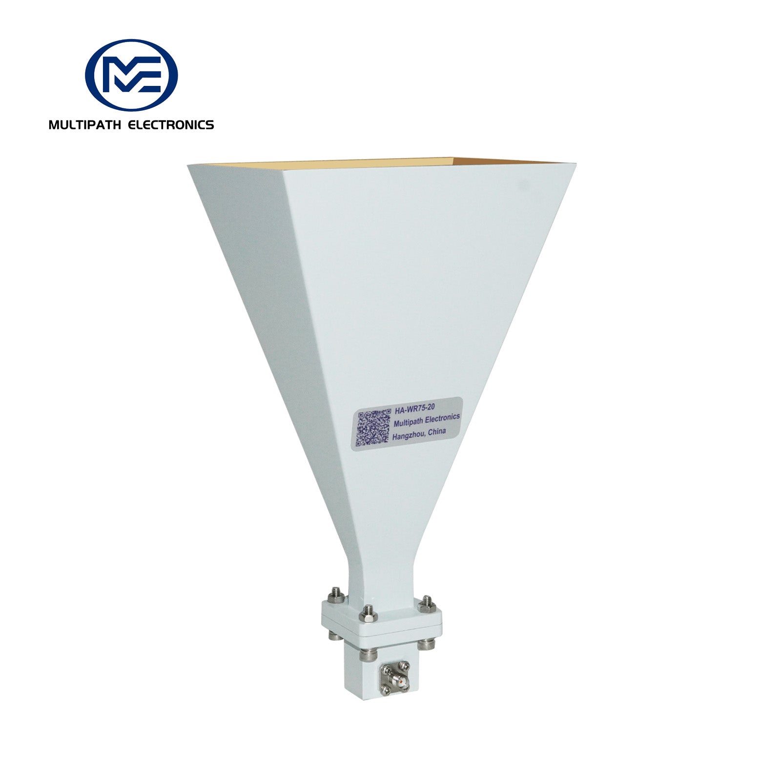 WR75 Standard-Hornantenne mit Hohlleiter-Koaxialadapter, 9,84-15,0 GHz, 10–20 dBi nominaler Gewinn, SMA-F
