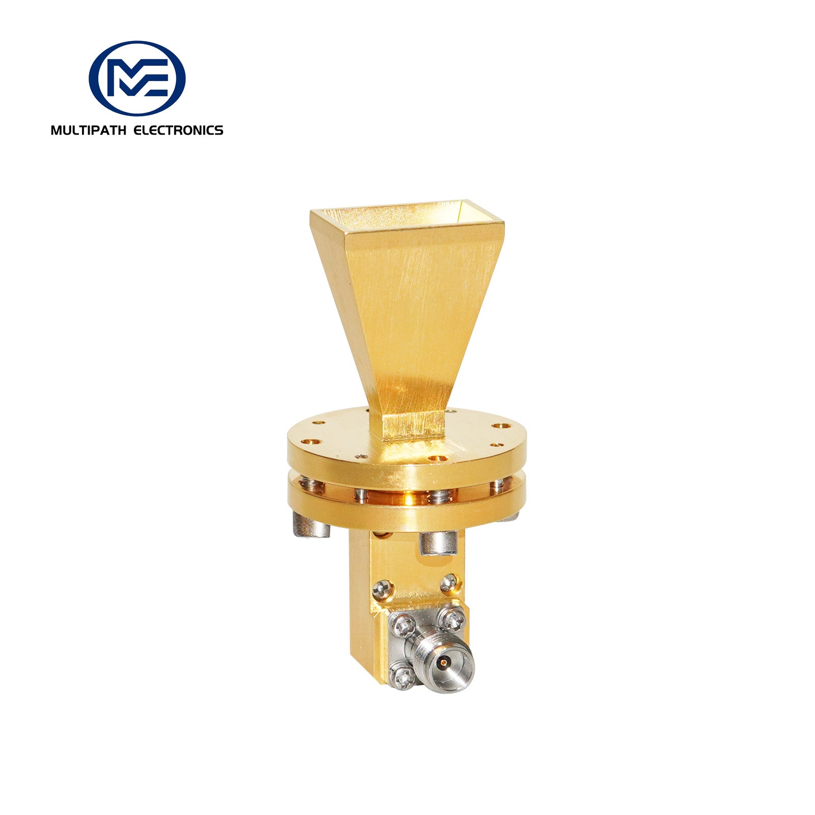 WR19 Standard-Hornantenne mit Hohlleiter-Koaxialadapter, 39,2–59,6 GHz, 10–20 dBi Nenngewinn, 1.85-F