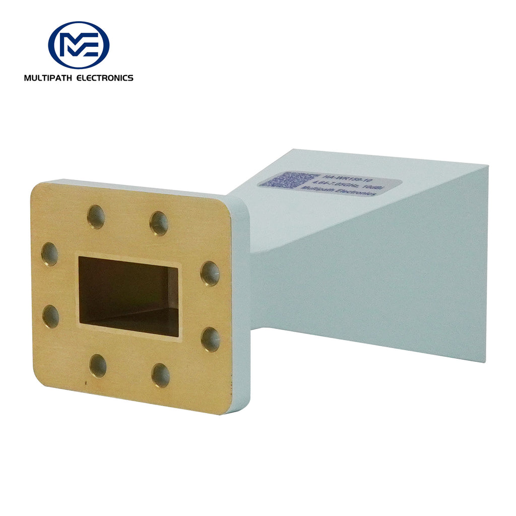 WR159 Standard Gain Horn Antenna, 4.64-7.05 GHz, 10–20 dBi Nominal Gain, SMA-F