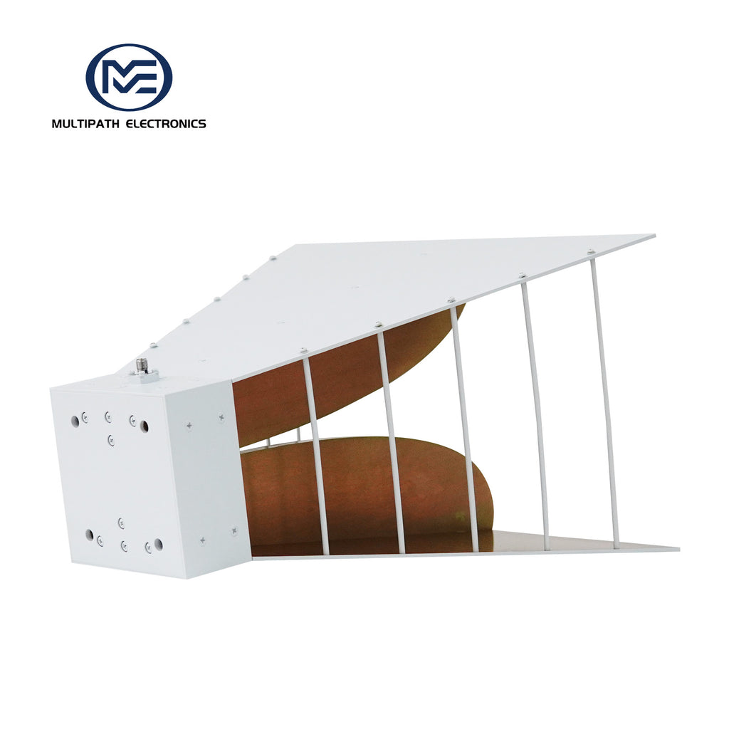 Broadband Horn Antenna, Single Polarized, 0.8 GHz to 12 GHz, 16 dBi, SMA Female