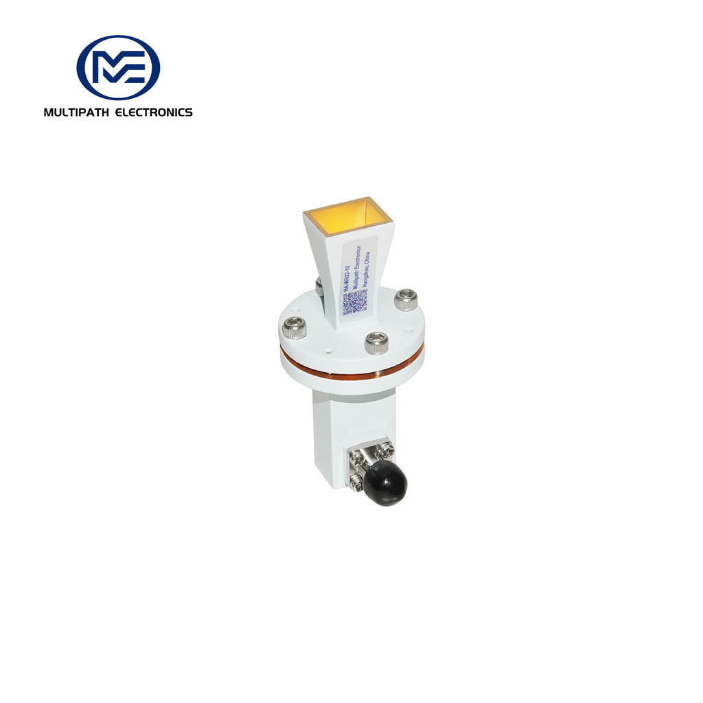 WR22 Standard-Hornantenne mit Hohlleiter-Koaxial-Adapter, 32,9-50,1 GHz, 10–20 dBi Nenngewinn, 2,4-F