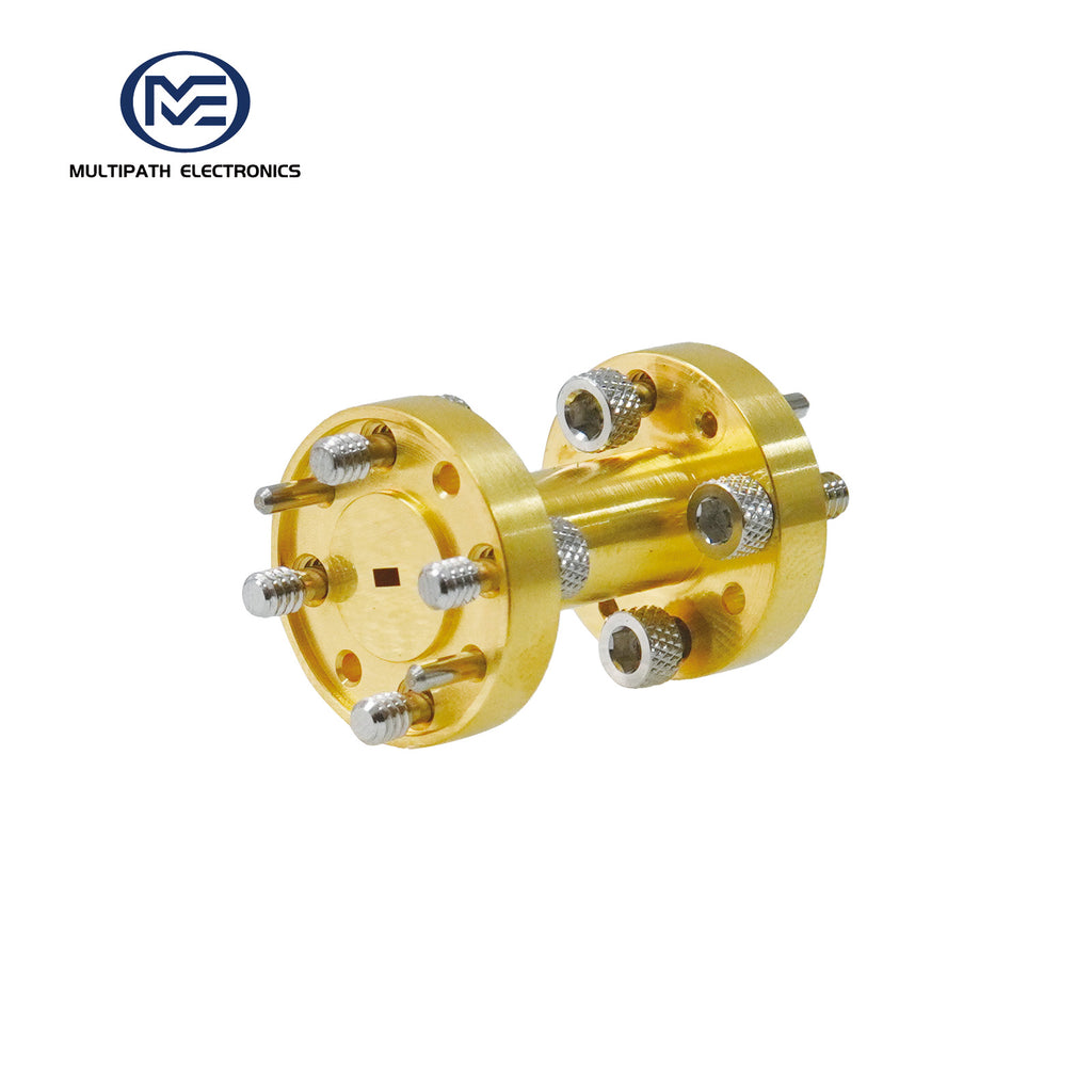 WR8-Hohlleiter-Geradstück, 92.2-140.0 GHz, UG-387/U-M, Goldbeschichtung