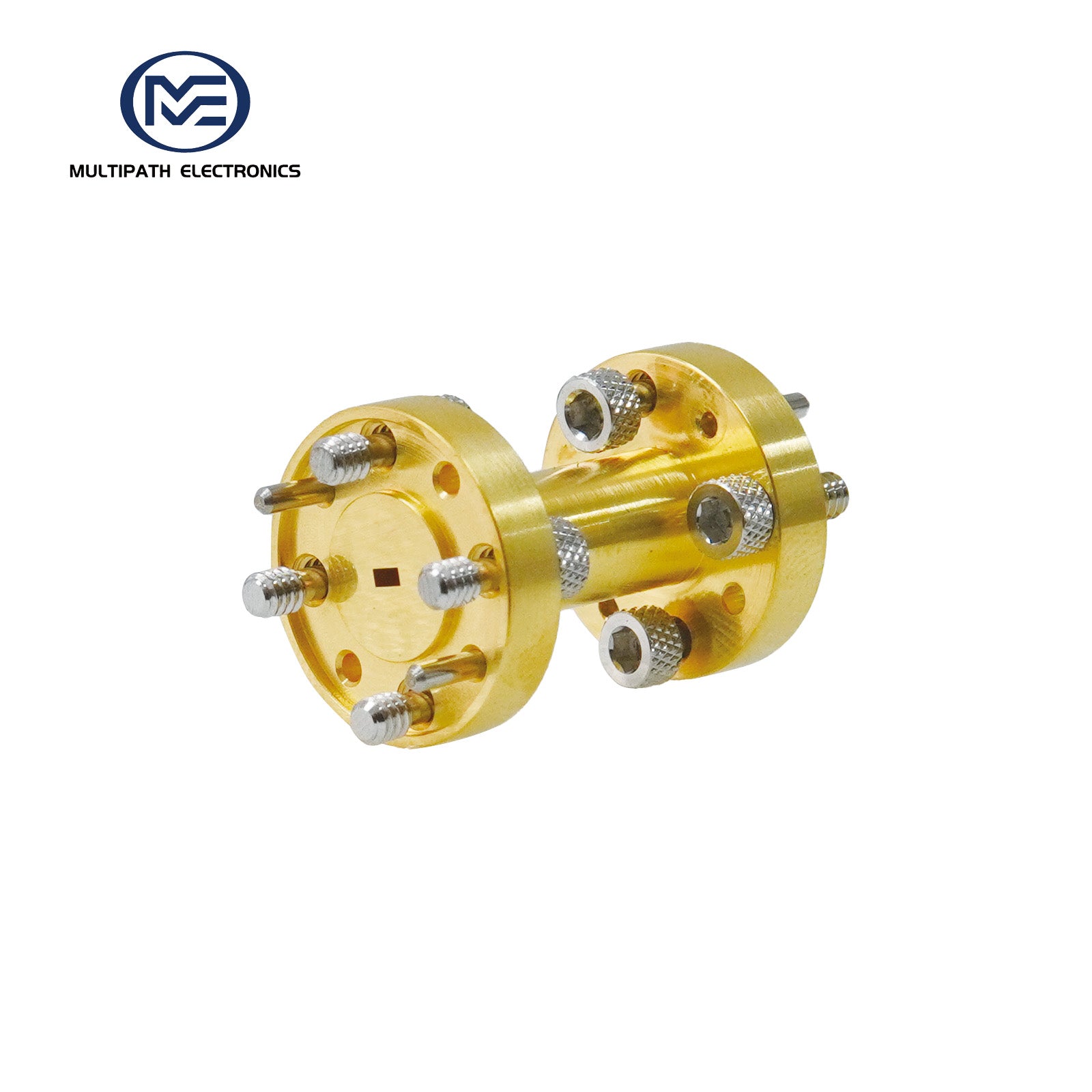 WR8-Hohlleiter-Geradstück, 92.2-140.0 GHz, UG-387/U-M, Goldbeschichtung