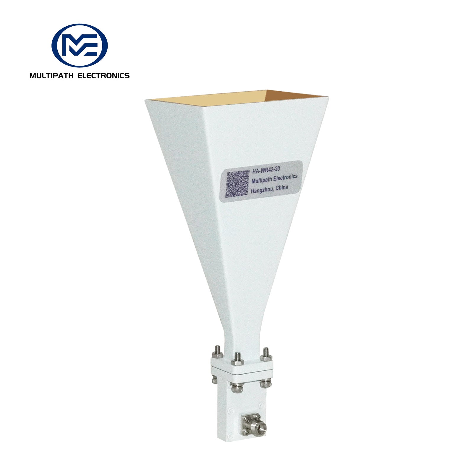 WR42 Standardgewinn-Hornantenne mit Hohlleiter-Koaxial-Adapter, 17,6-26,7 GHz, 10-20 dBi Nominalverstärkung, 2.4-F