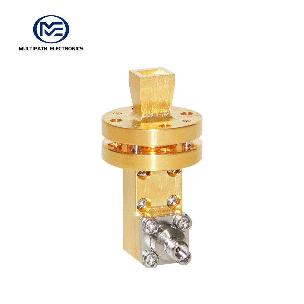 WR10 Standard-Hornantenne mit Hohlleiter-Koaxialadapter, 73,8–112,0 GHz, 10–20 dBi Nominalverstärkung, 1,0-F