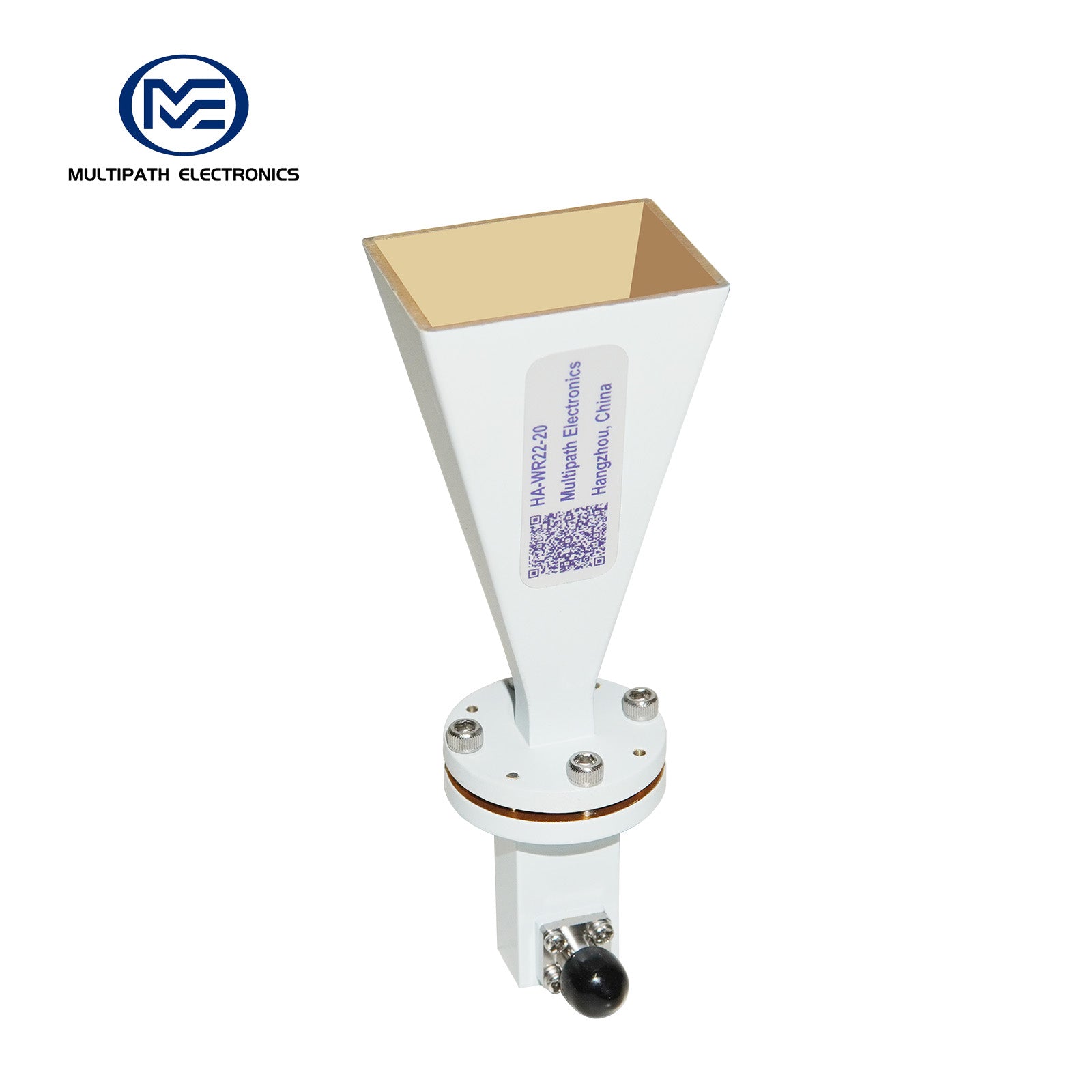 WR22 Standard-Hornantenne mit Hohlleiter-Koaxial-Adapter, 32,9-50,1 GHz, 10–20 dBi Nenngewinn, 2,4-F