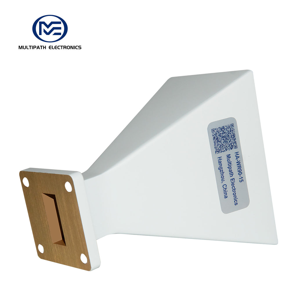 WR90 Standard Gain Horn Antenna, 8.2-12.5 GHz, 10–20 dBi Nominal Gain, SMA-F