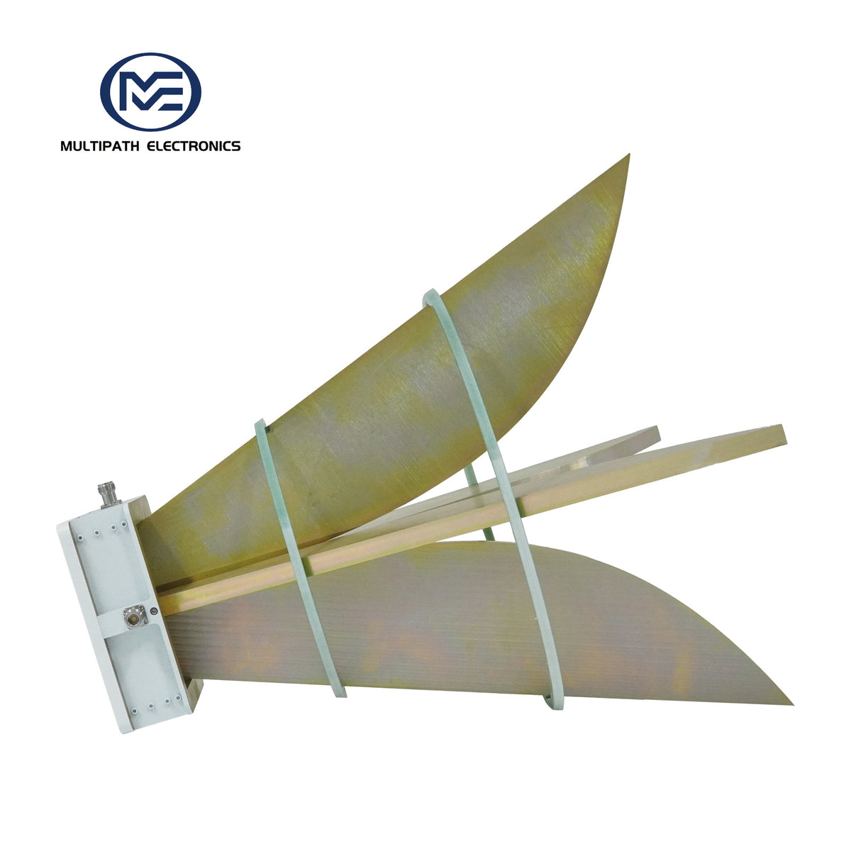 Broadband Horn Antenna, Dual Polarized, 0.35 GHz to 2 GHz, 10 dBi, N Female
