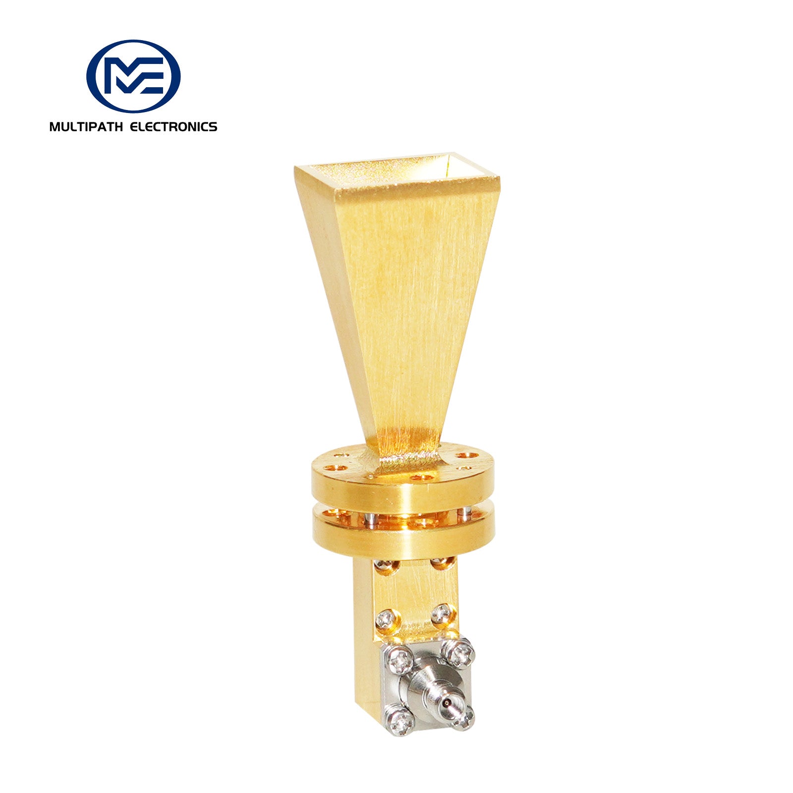 WR10 Standard-Hornantenne mit Hohlleiter-Koaxialadapter, 73,8–112,0 GHz, 10–20 dBi Nominalverstärkung, 1,0-F