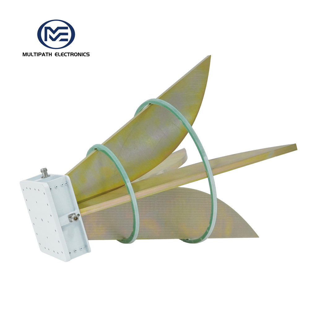 Broadband Horn Antenna, Dual Polarized, 0.35 GHz to 2 GHz, 10 dBi, N Female