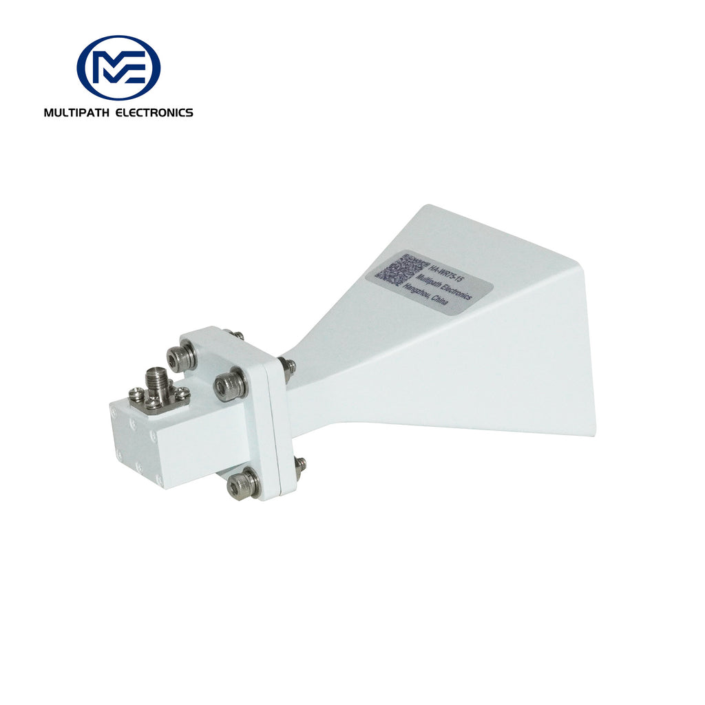 WR75 Standard-Hornantenne mit Hohlleiter-Koaxialadapter, 9,84-15,0 GHz, 10–20 dBi nominaler Gewinn, SMA-F