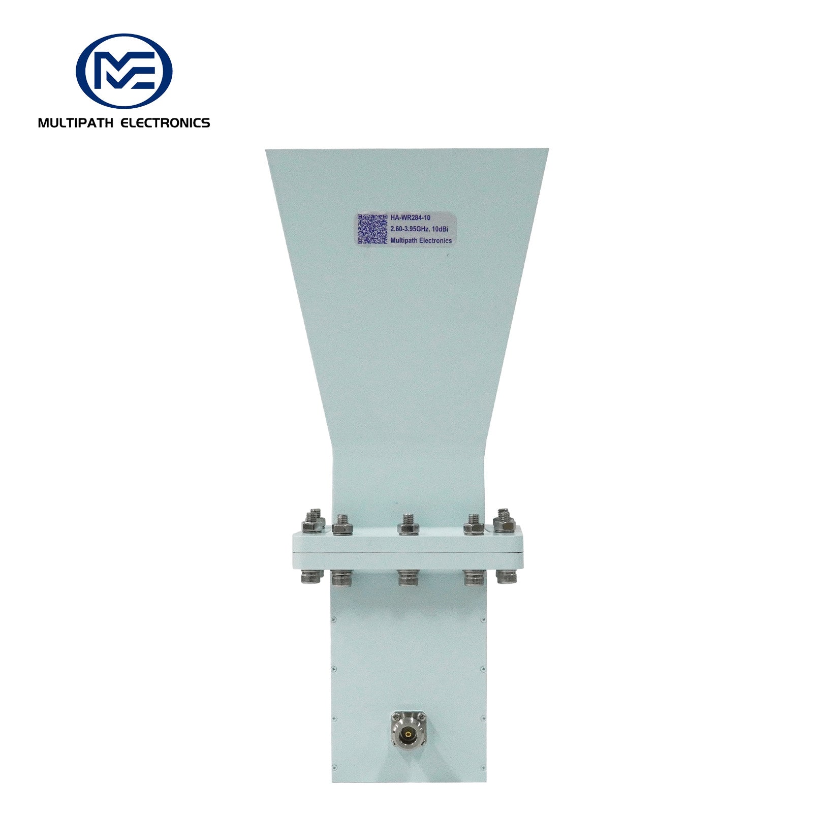 WR284 Standardgewinnhornantenne mit Hohlleiter-Koaxial-Adapter, 2,6–3,95 GHz, 10–20 dBi Nenngewinn, N-Buchse