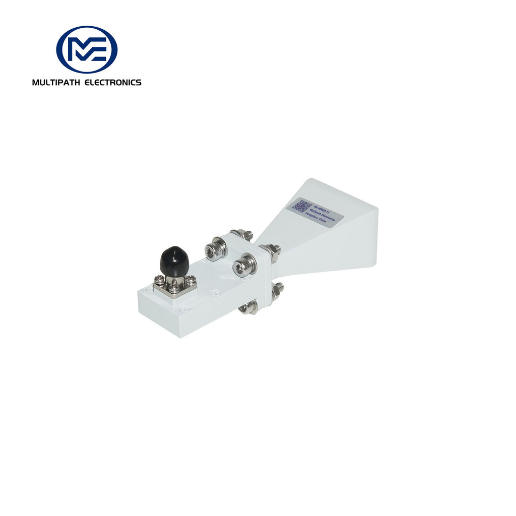 WR28 Standard Gain Horn Antenna with Waveguide-to-Coaxial Adapter, 26.5-40.0 GHz, 10–20 dBi Nominal Gain, 2.4-