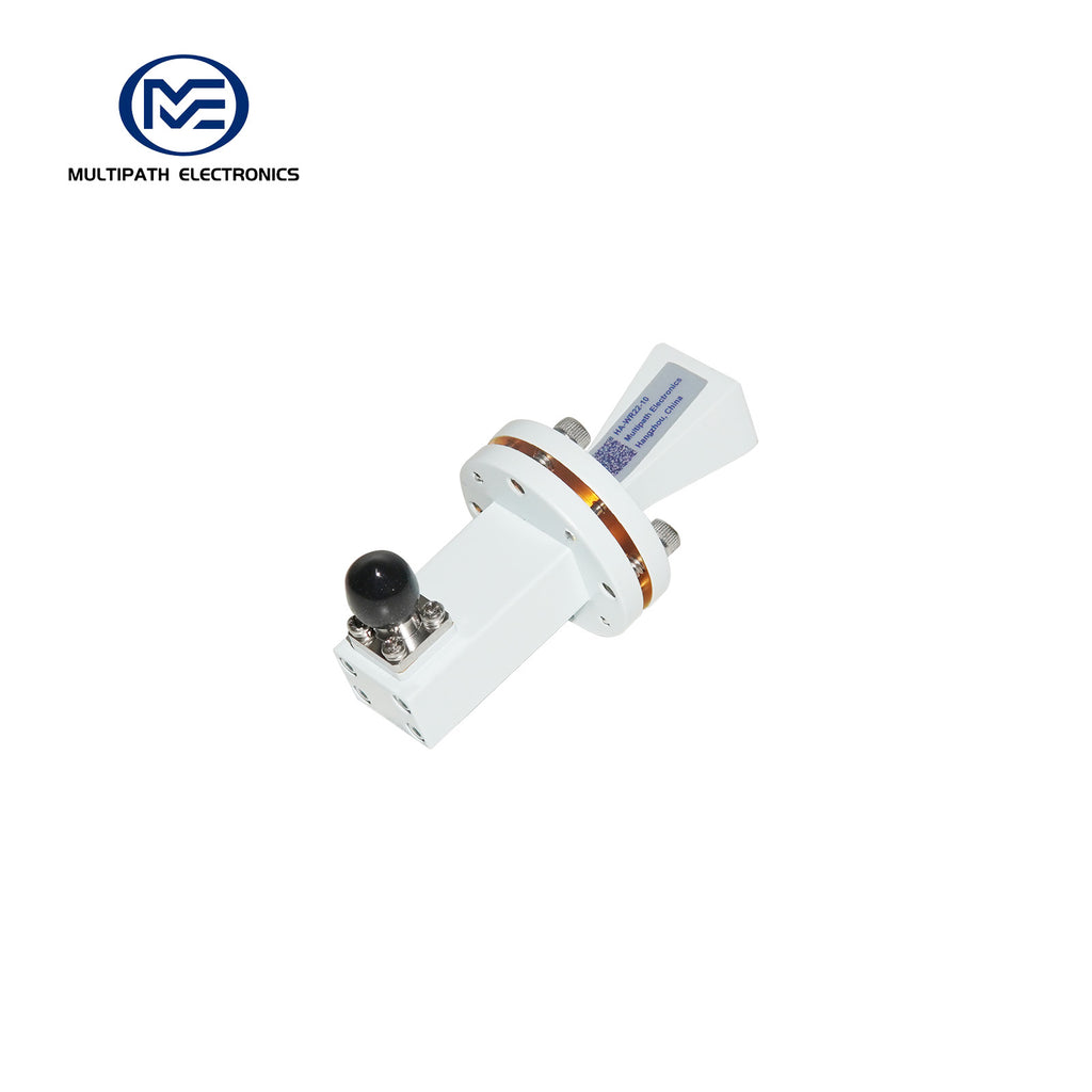 WR22 Standard-Hornantenne mit Hohlleiter-Koaxial-Adapter, 32,9-50,1 GHz, 10–20 dBi Nenngewinn, 2,4-F