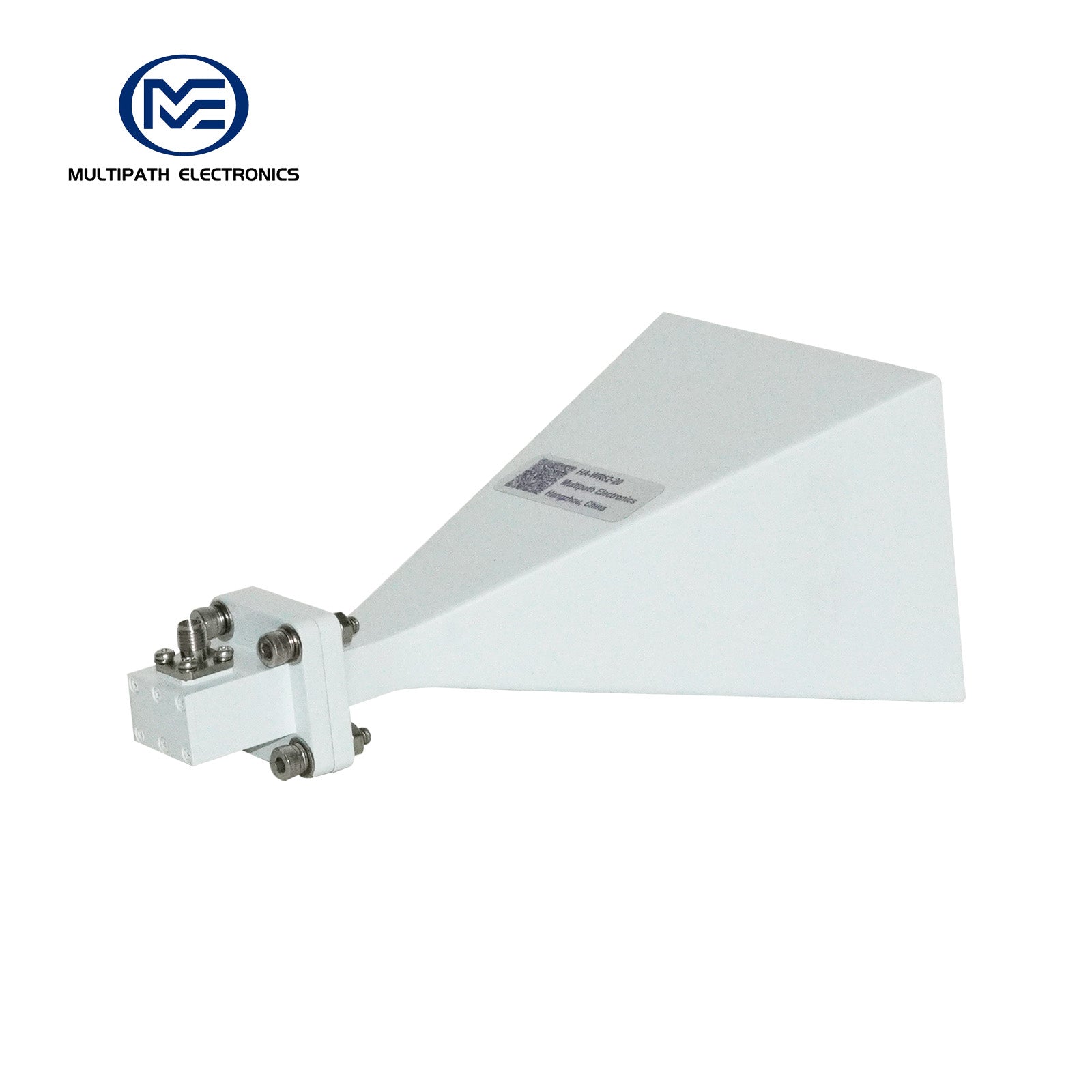 WR62-Standard-Gewinnhornantenne mit Hohlleiter-Koaxial-Adapter, 11,9–18,0 GHz, 10–20 dBi Nenngewinn, SMA-F