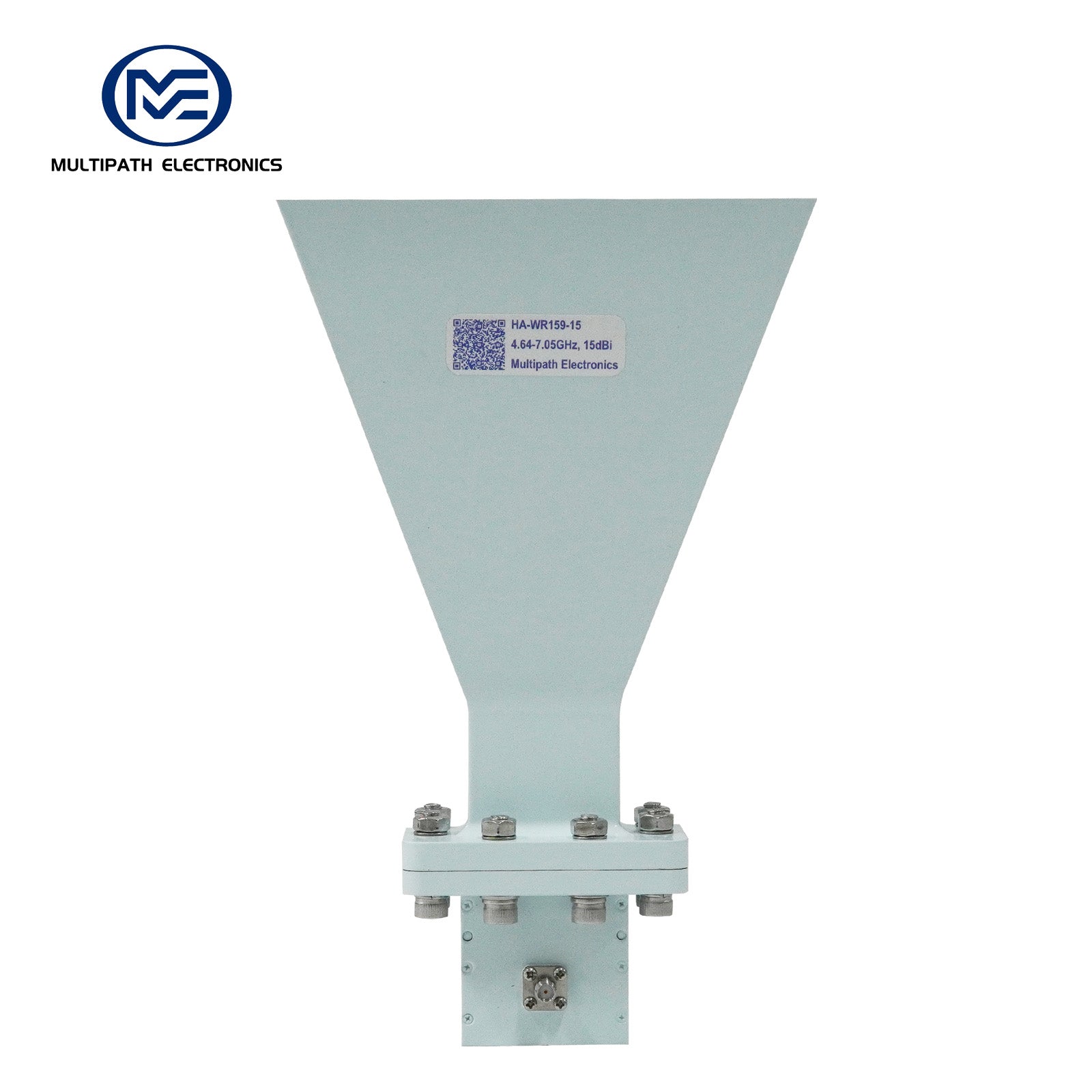 WR159 Standardgewinn-Hornantenne mit Hohlleiter-Koaxialadapter, 4,64-7,05 GHz, 10–20 dBi Nenngewinn, SMA-F