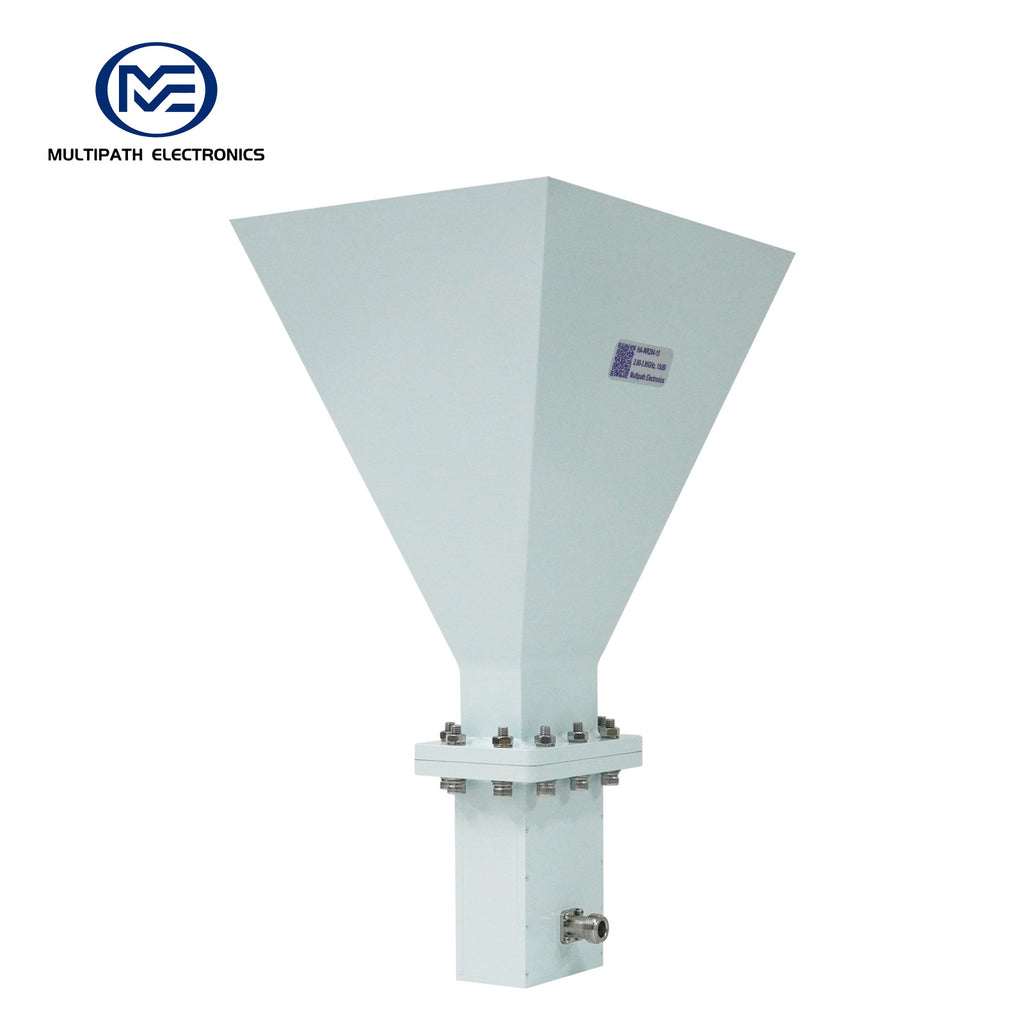 WR284 Standardgewinnhornantenne mit Hohlleiter-Koaxial-Adapter, 2,6–3,95 GHz, 10–20 dBi Nenngewinn, N-Buchse